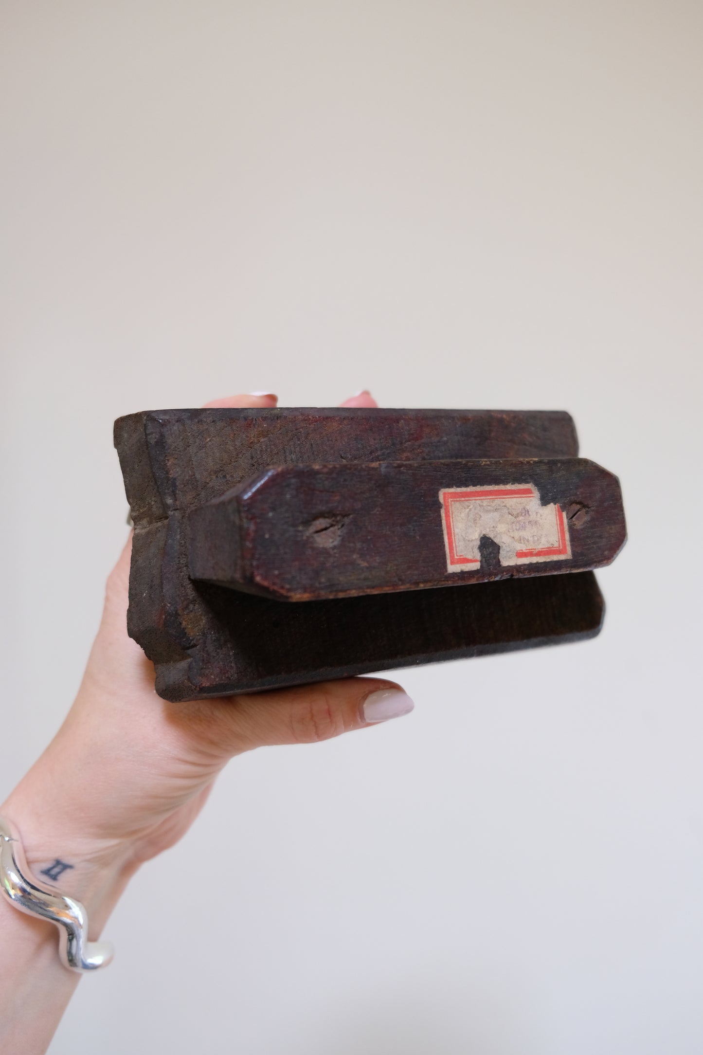 Antique Indian Woodblock Stamp