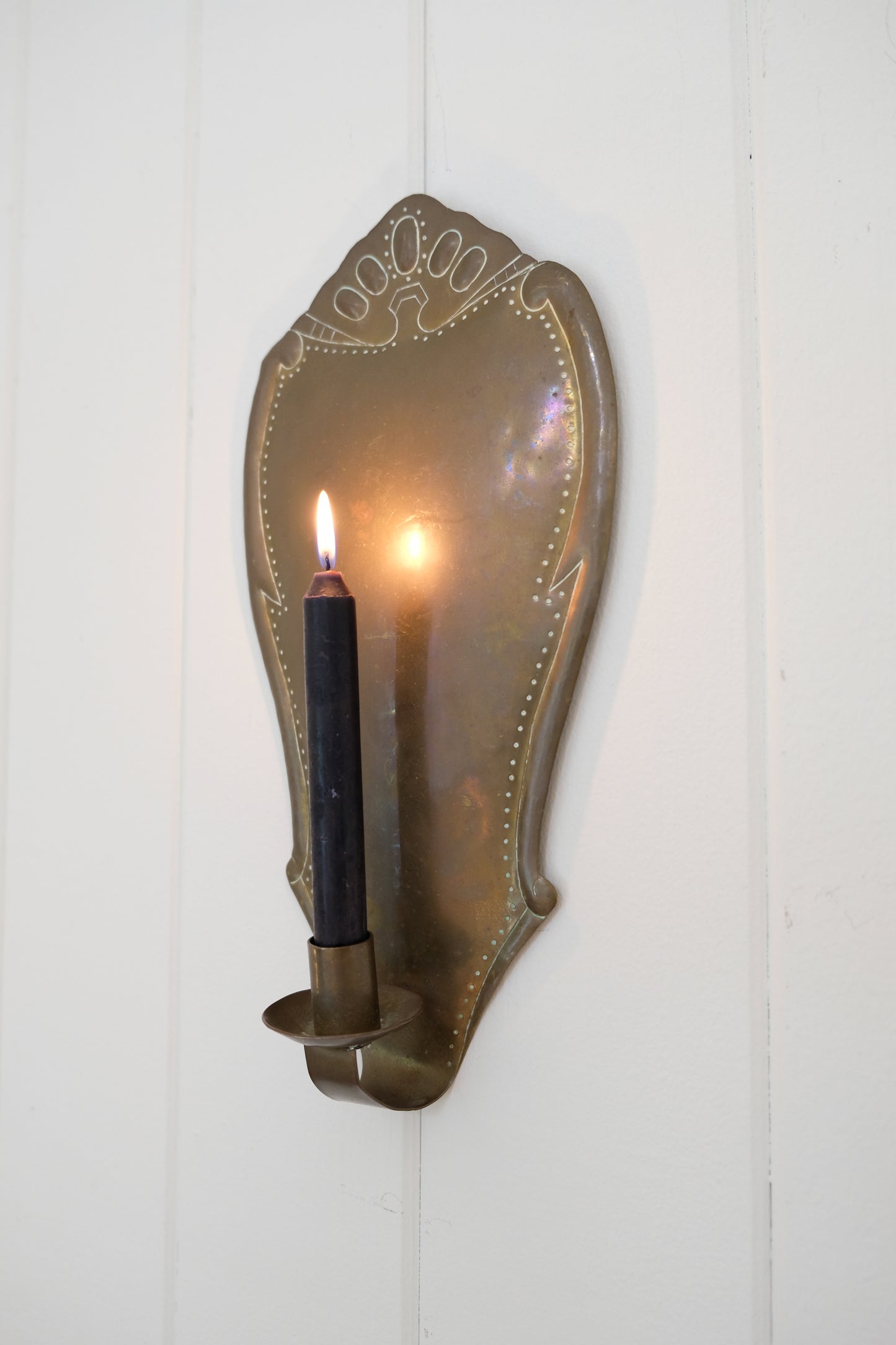 Pair of Brass Sconces