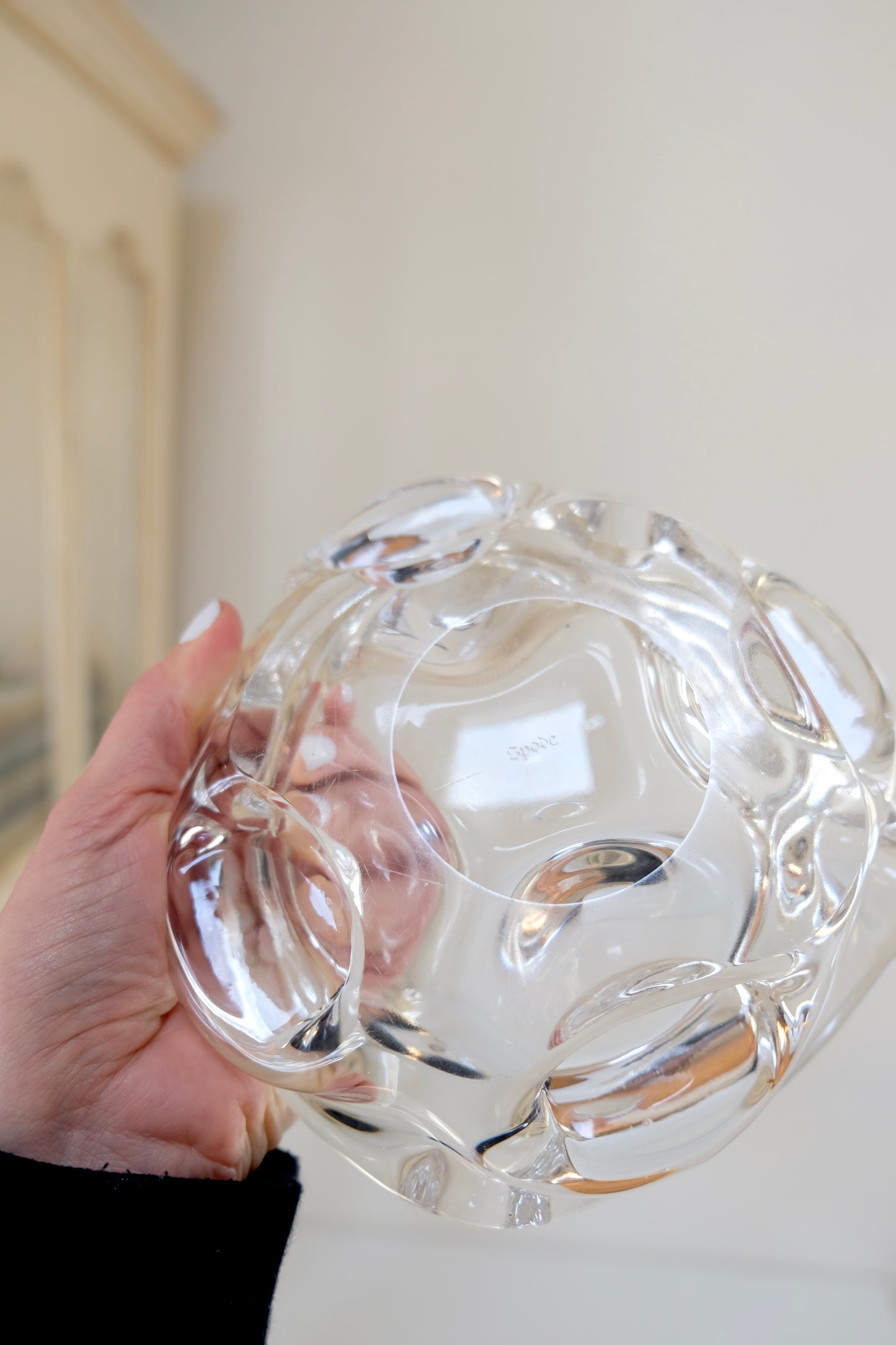 Wavy Spode Glass Ashtray