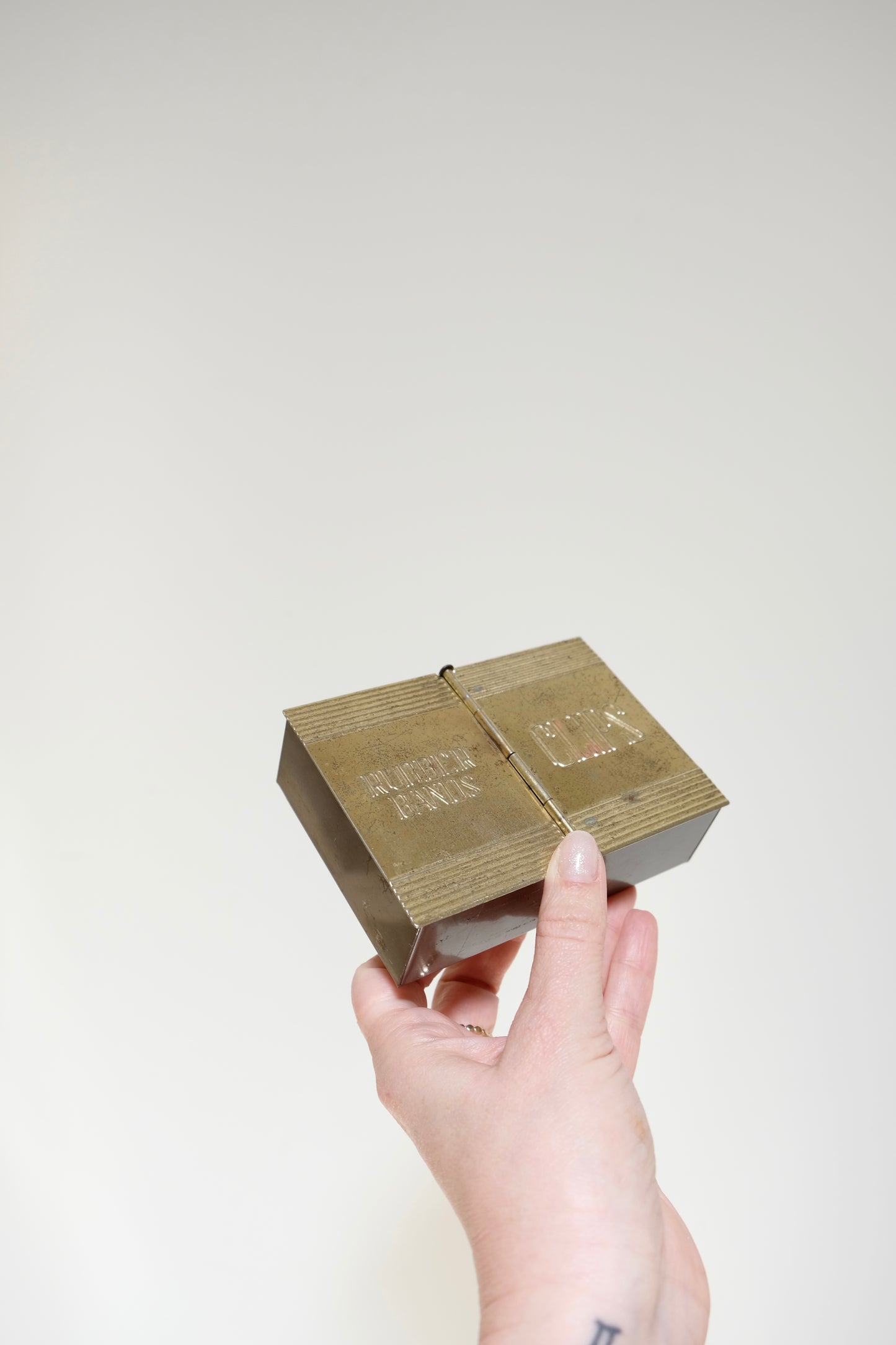 Vintage Brass Parker Sherman Desk Box
