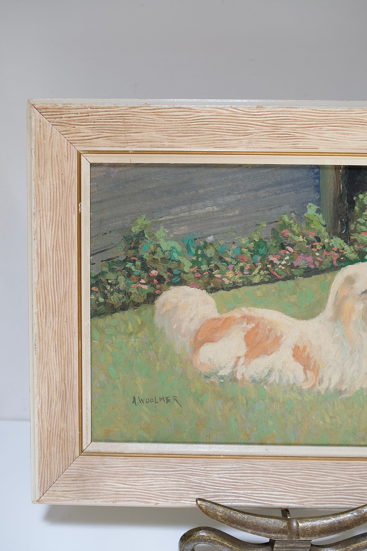 Vintage Impressionist Dog Painting