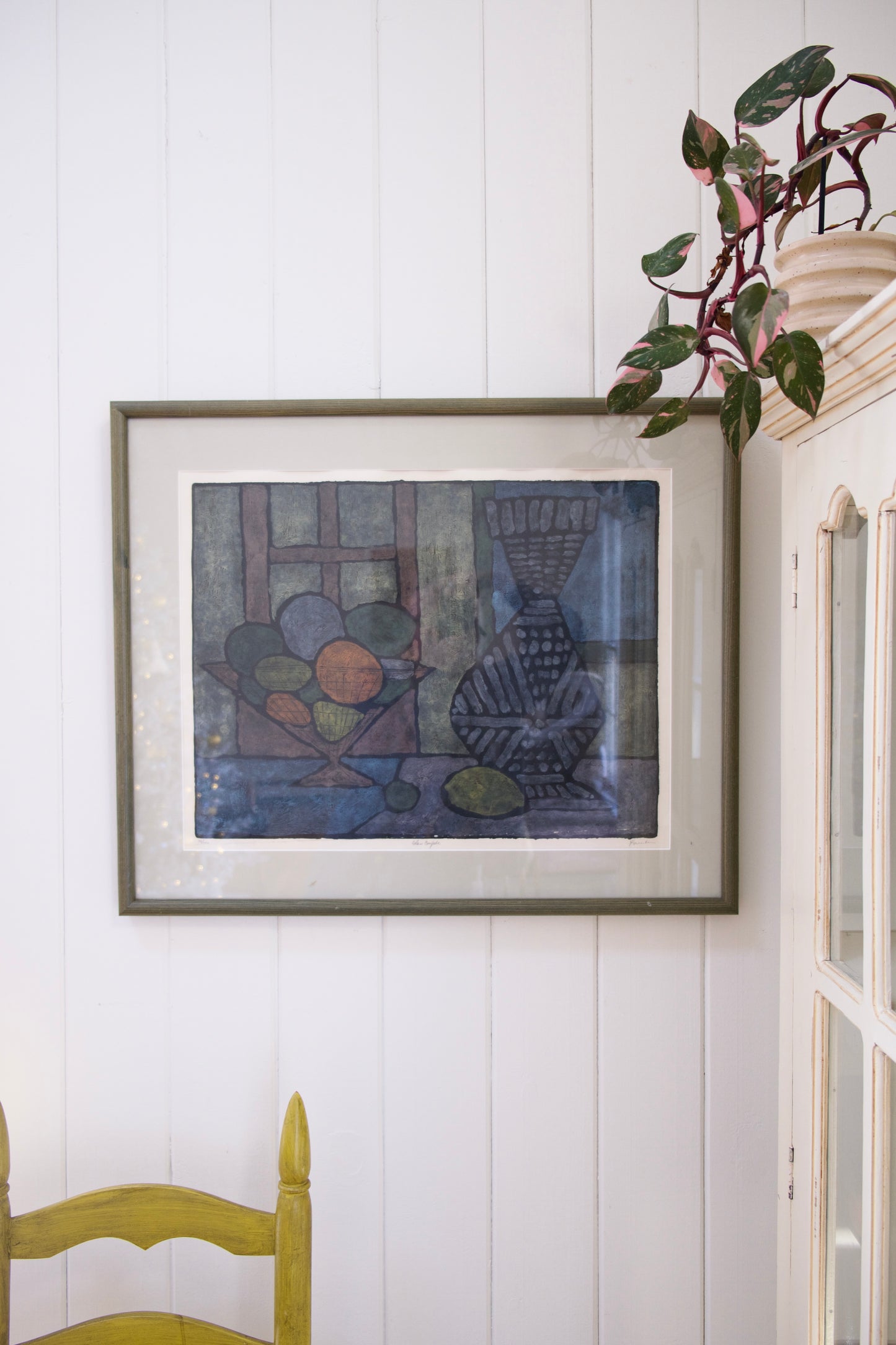 Large MCM Signed and Numbered Still Life Lithograph