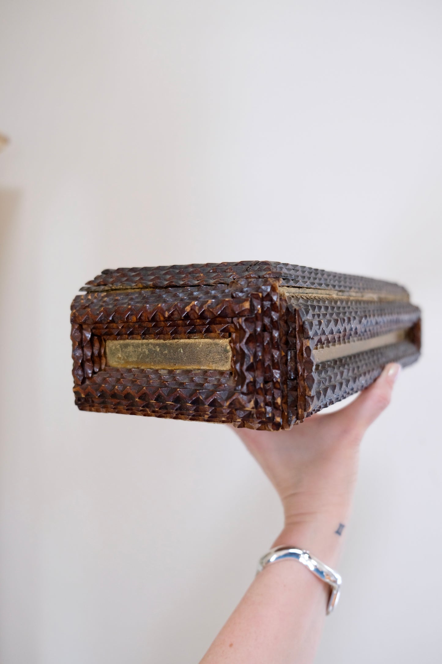 Large Lidded Tramp Art Box