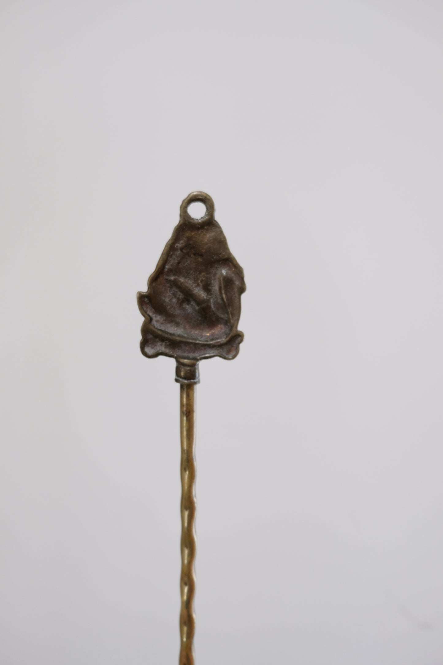 Antique Brass Toasting Fork with Swan Handle