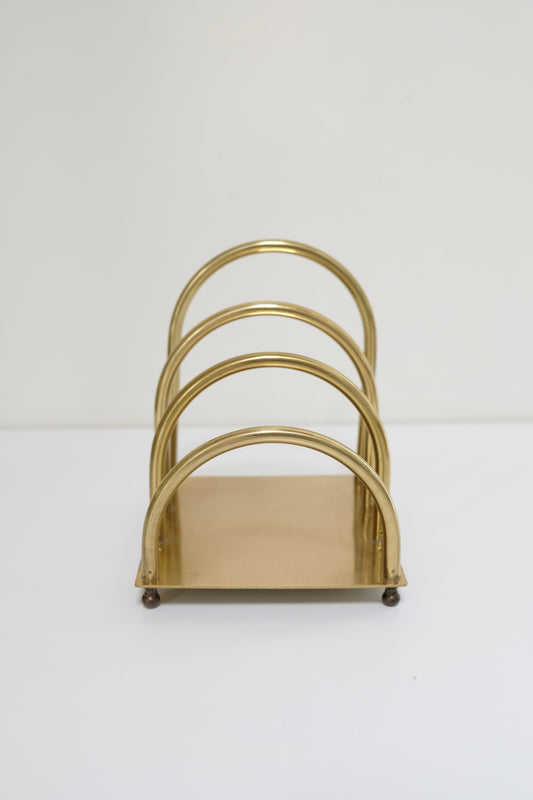 Vintage Brass Arch Letter Holder