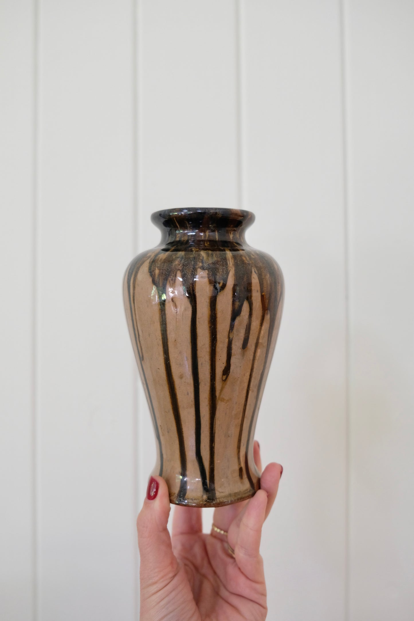 Vintage Medium Zane Ware Drip Glaze Vase