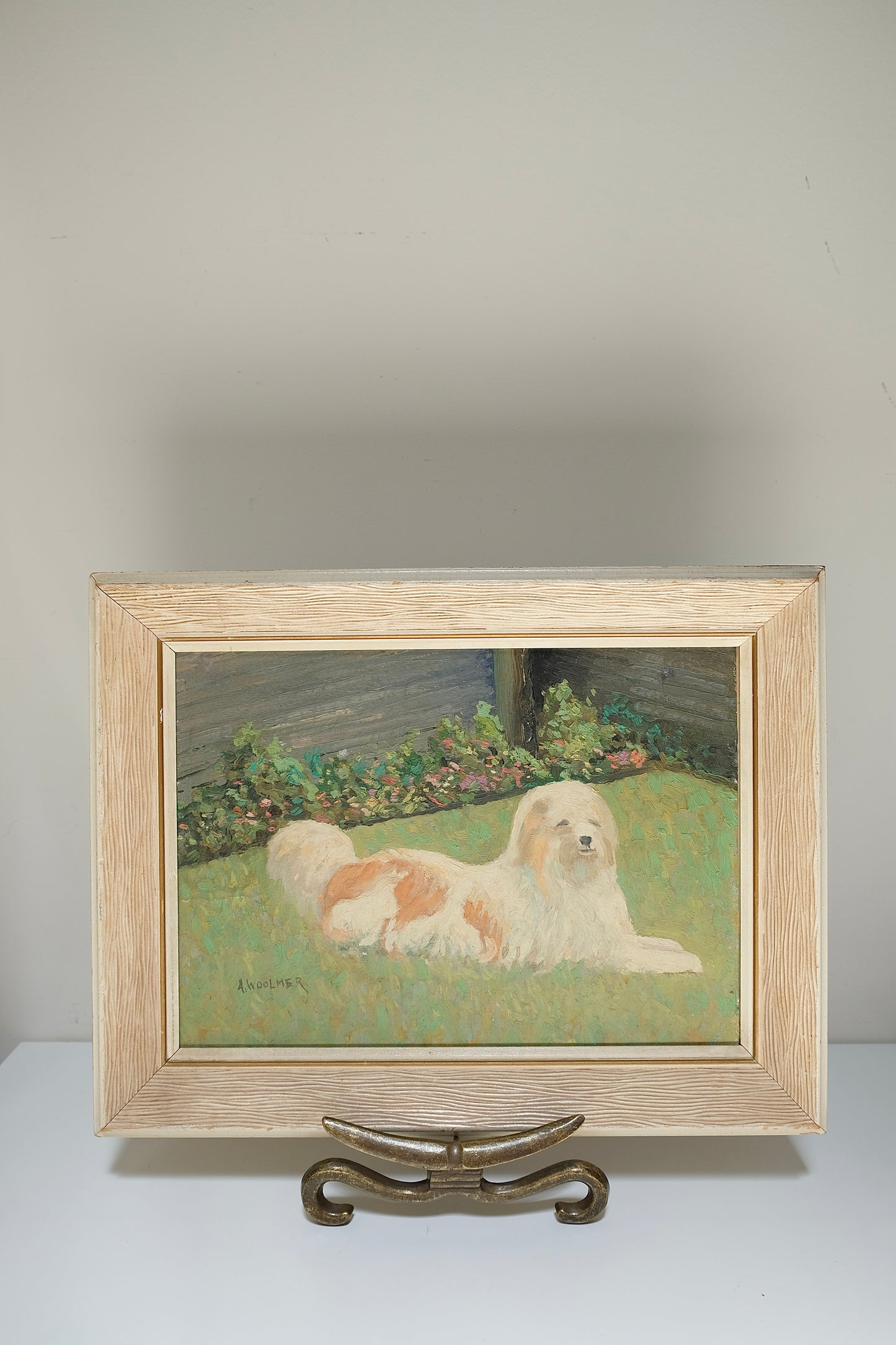 Vintage Impressionist Dog Painting