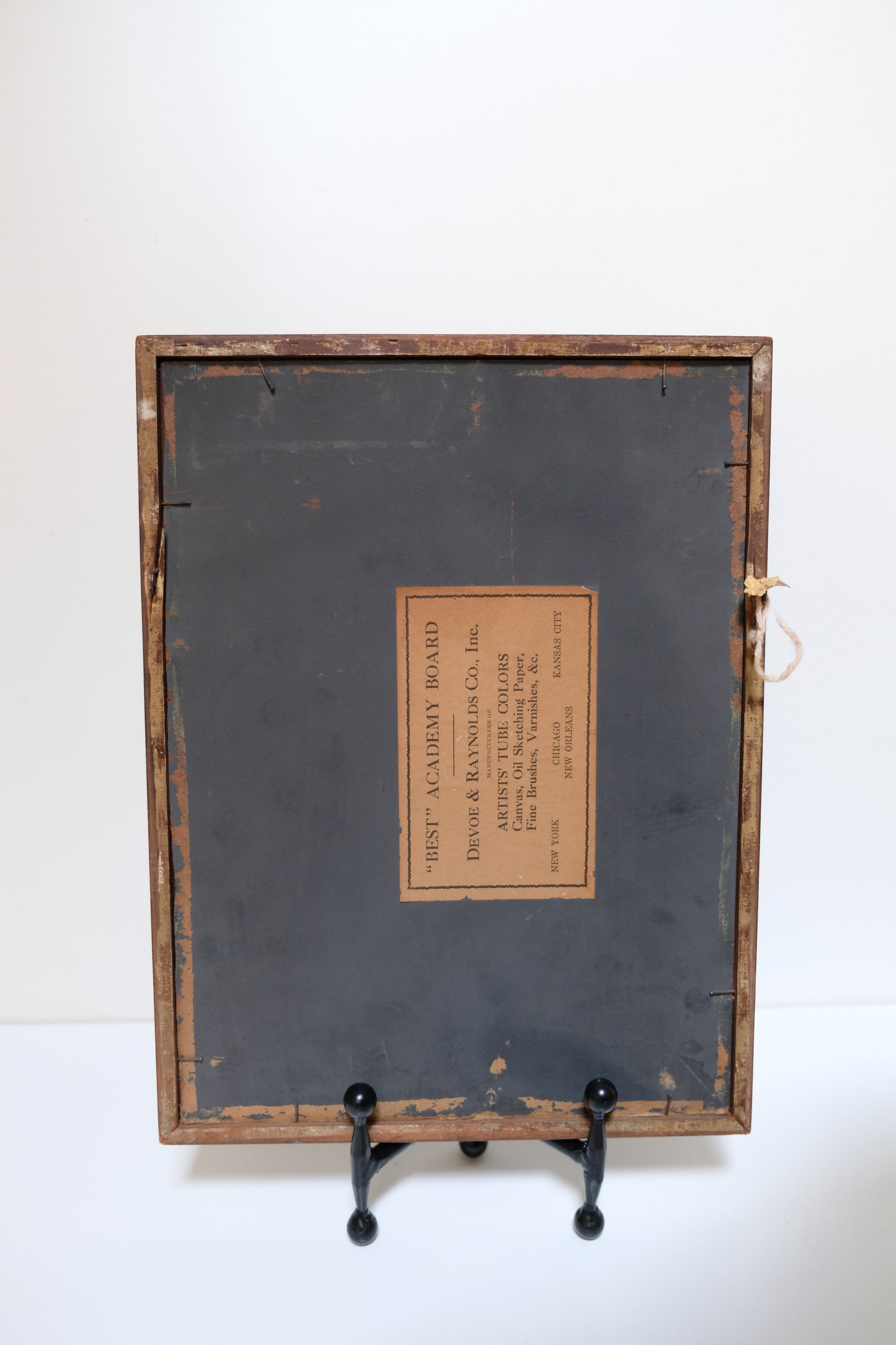 Antique Oil Painting Green Kettle