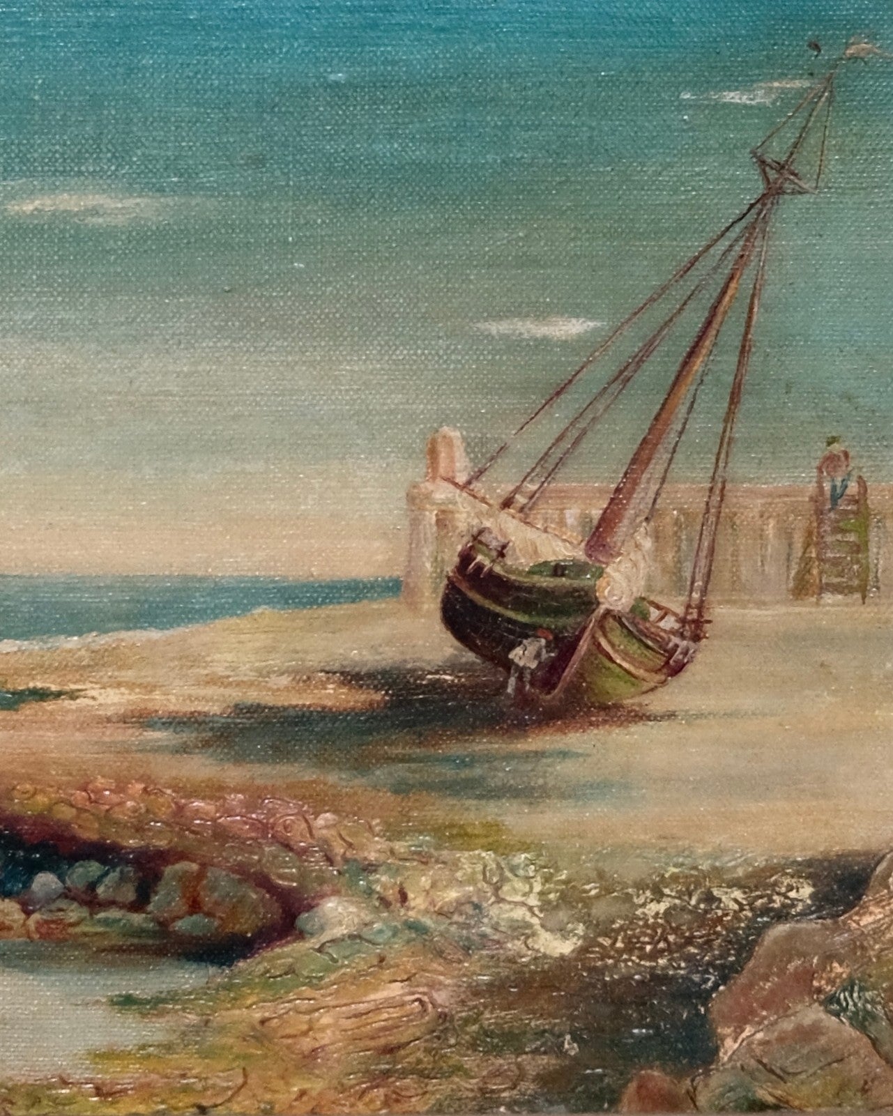 Nautical Oil Painting titled “Tide Water”