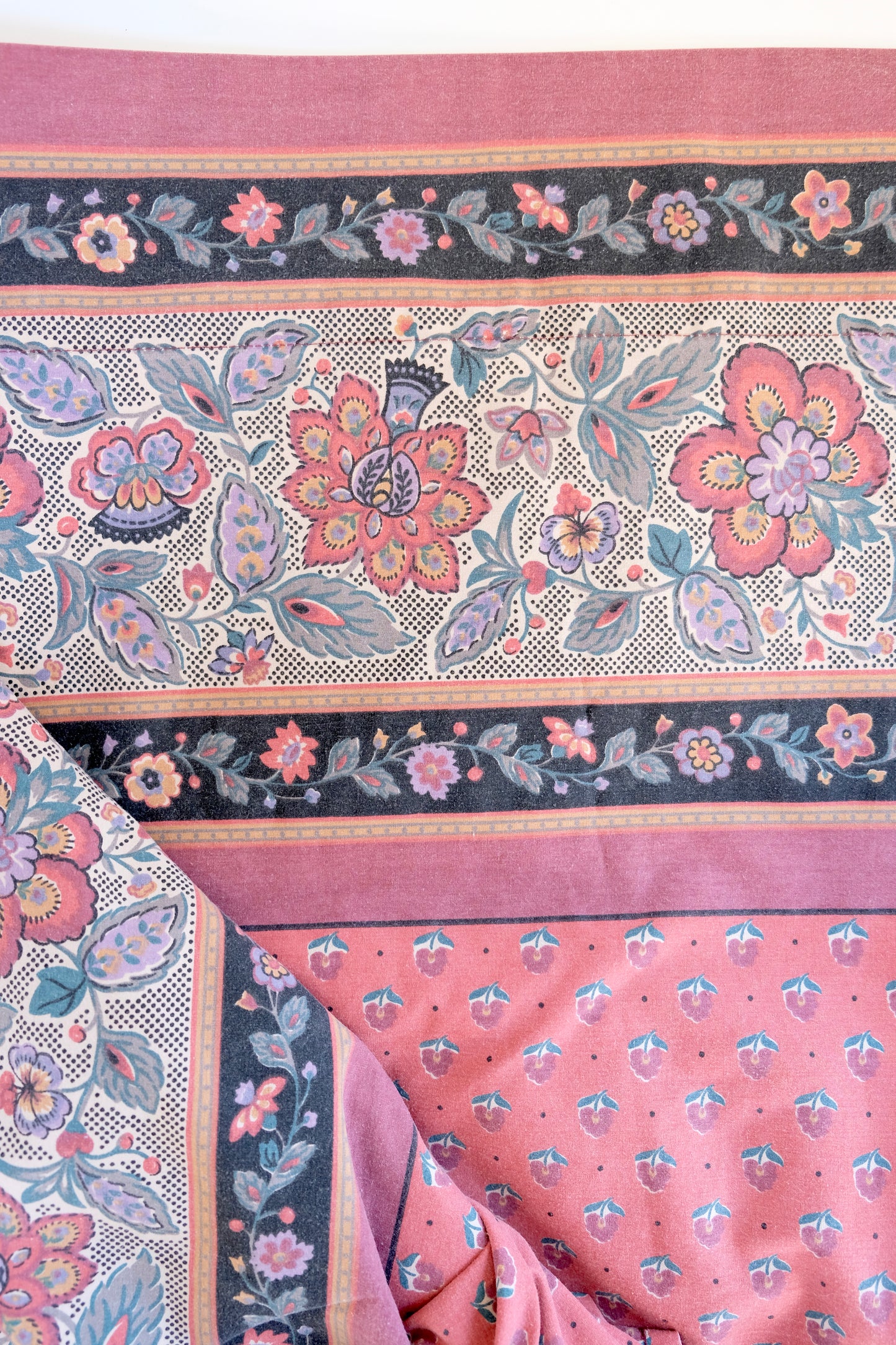 Vintage Martex Avignon Percale Queen Sheet.