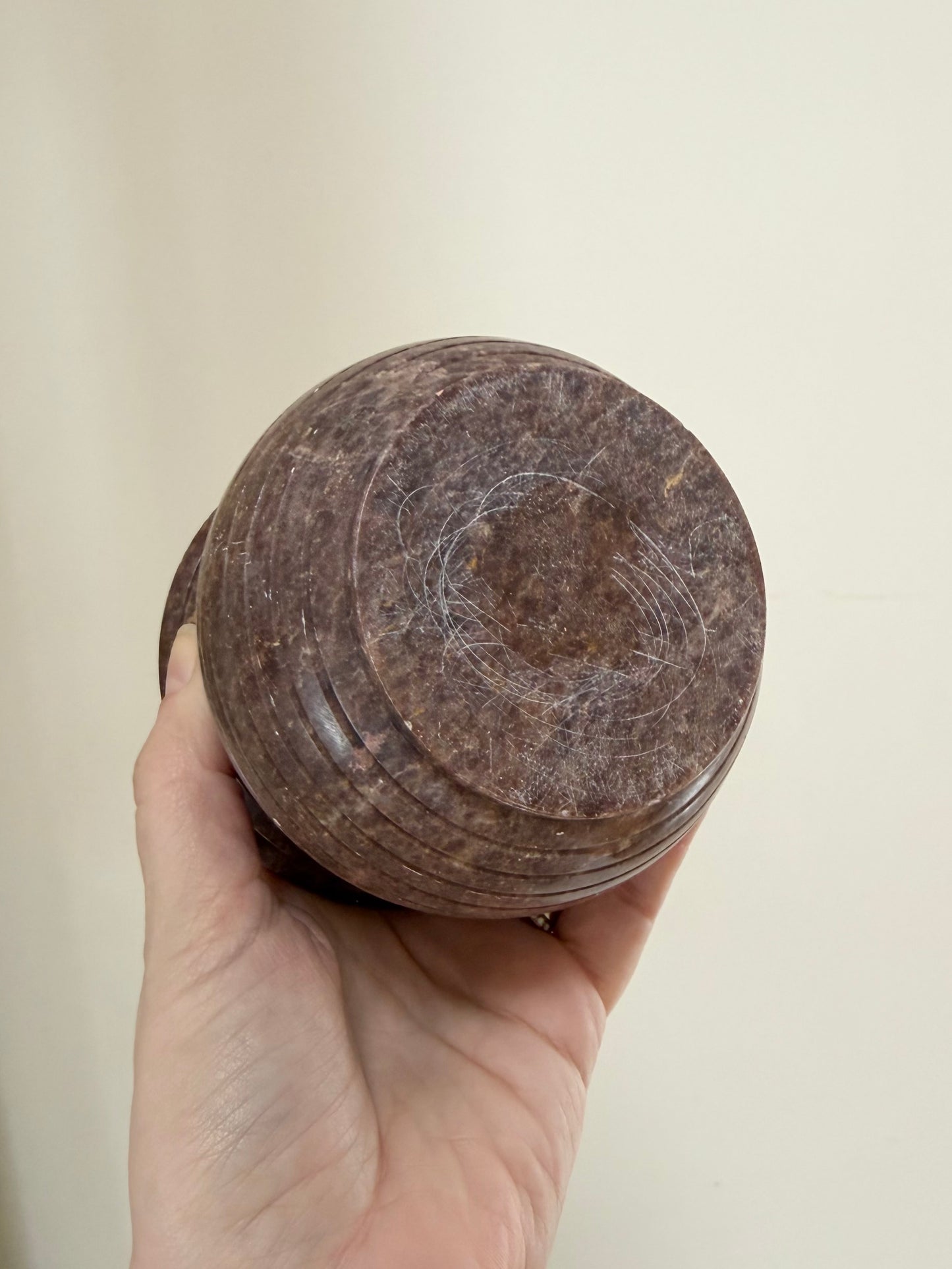 Small Lidded Stone Jar