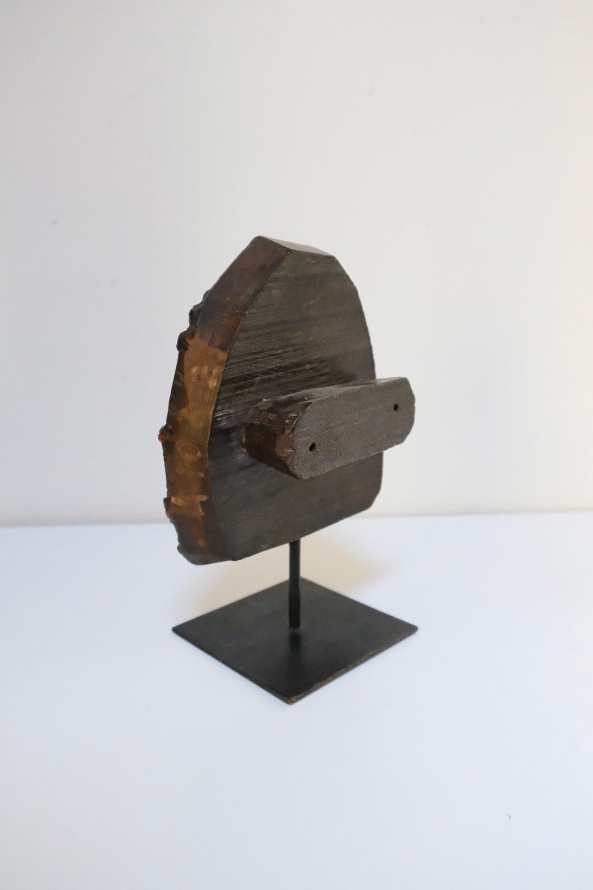 Carved Floral Printing Block on Stand