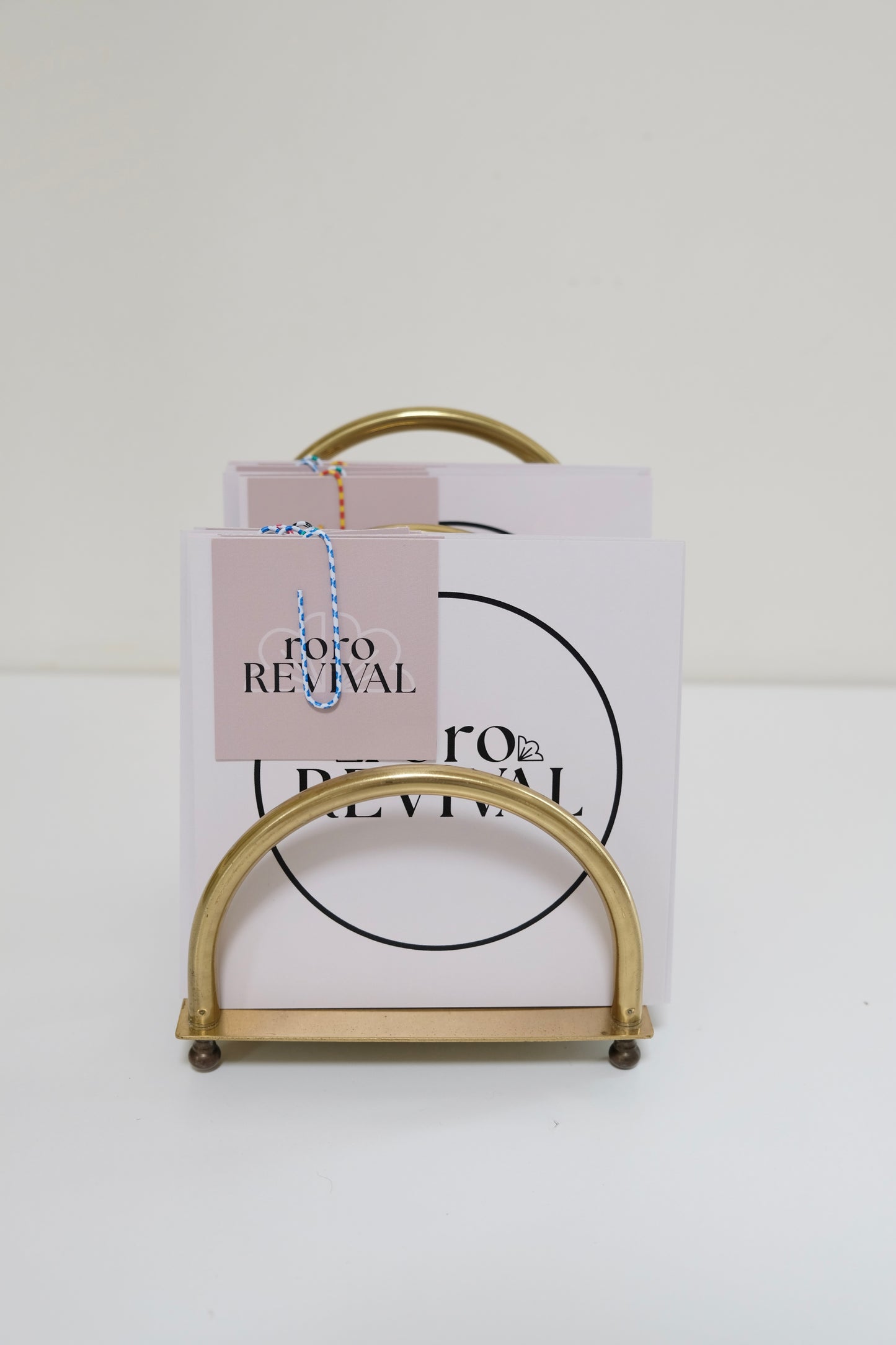 Vintage Brass Arch Letter Holder