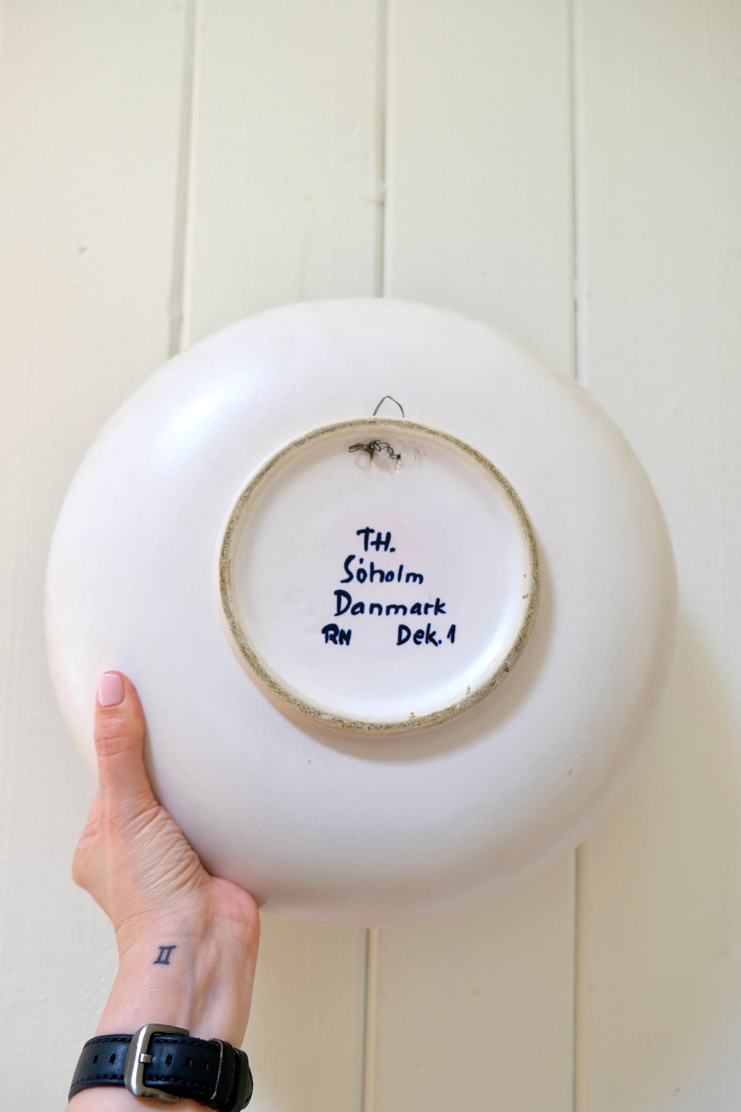 Large 12” Low Ceramic Bowl by Søholm Denmark