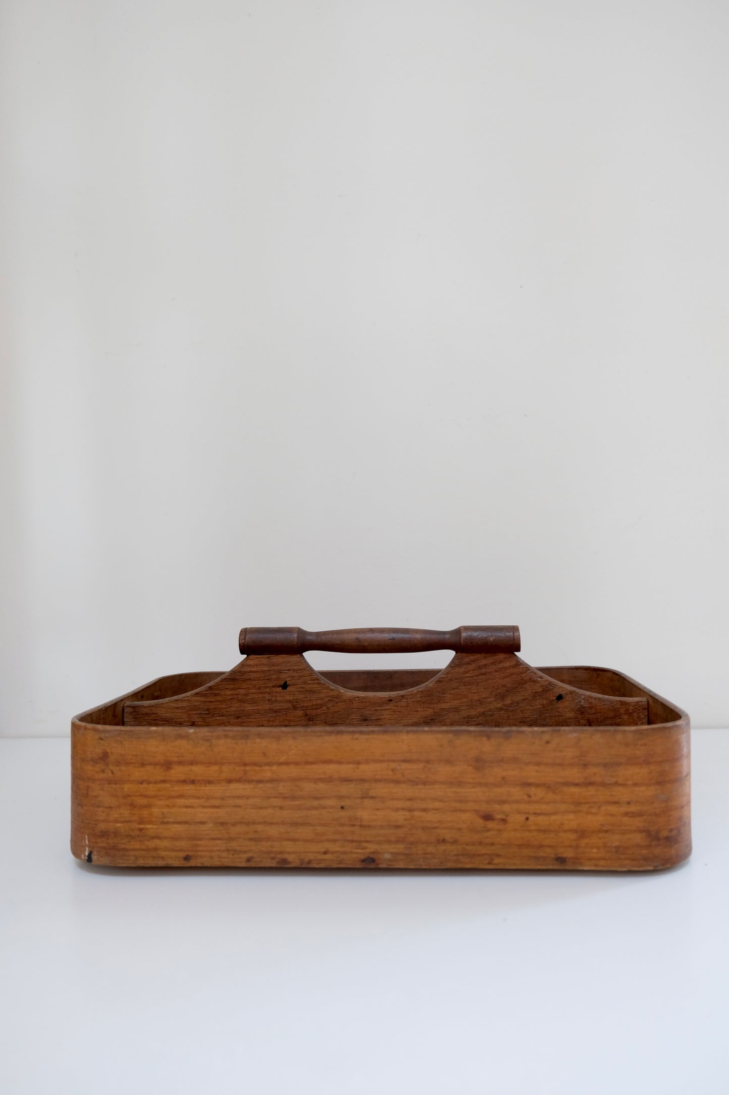 Antique Primitive Cutlery Box Tray Caddy