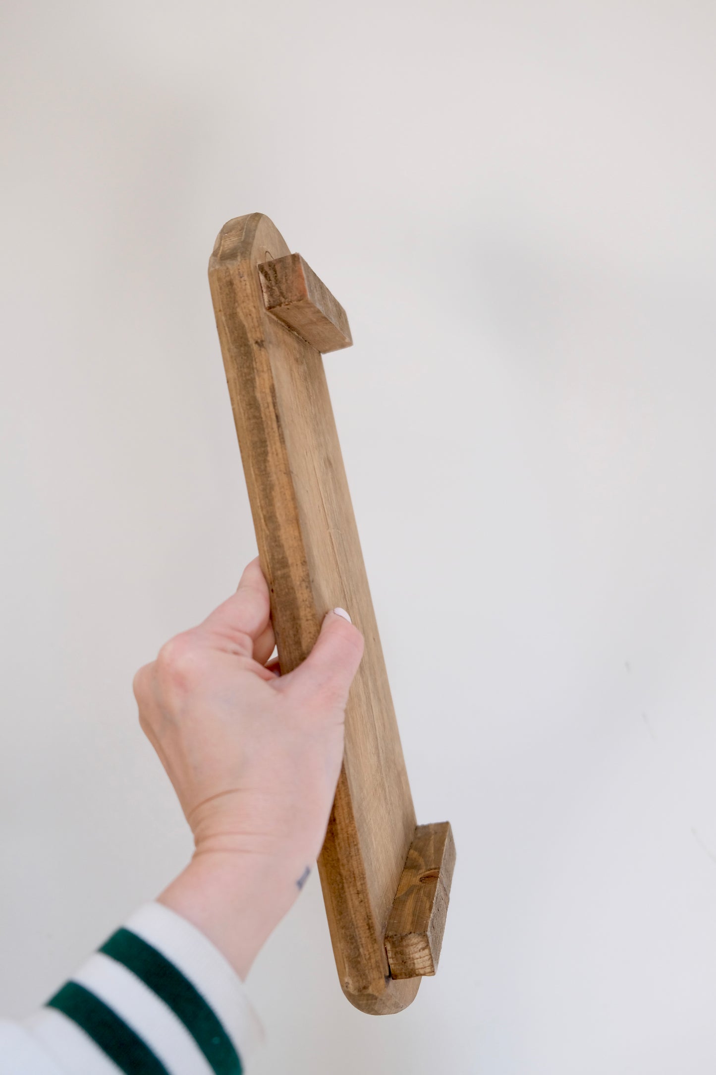 Pair Rustic Handmade Wooden Risers