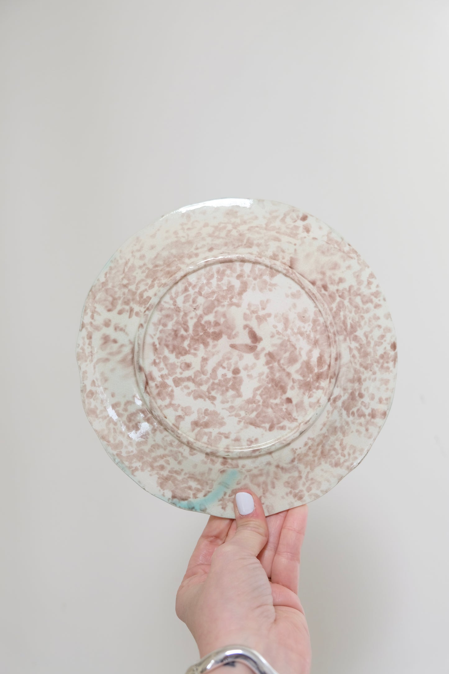 Set of 3 Antique German Majolica Plates