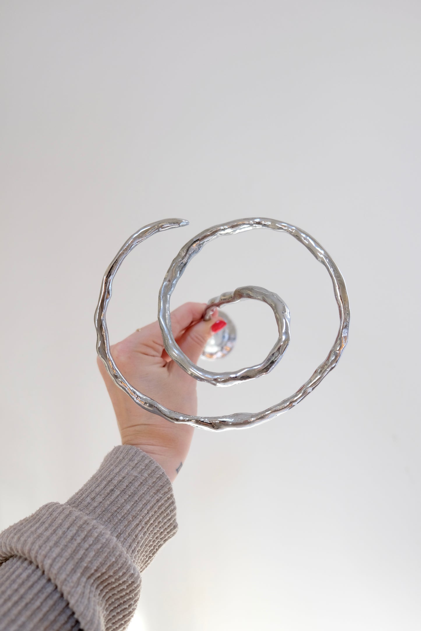 Beautiful Vintage Brutalist Mukul Goyal Candlestick