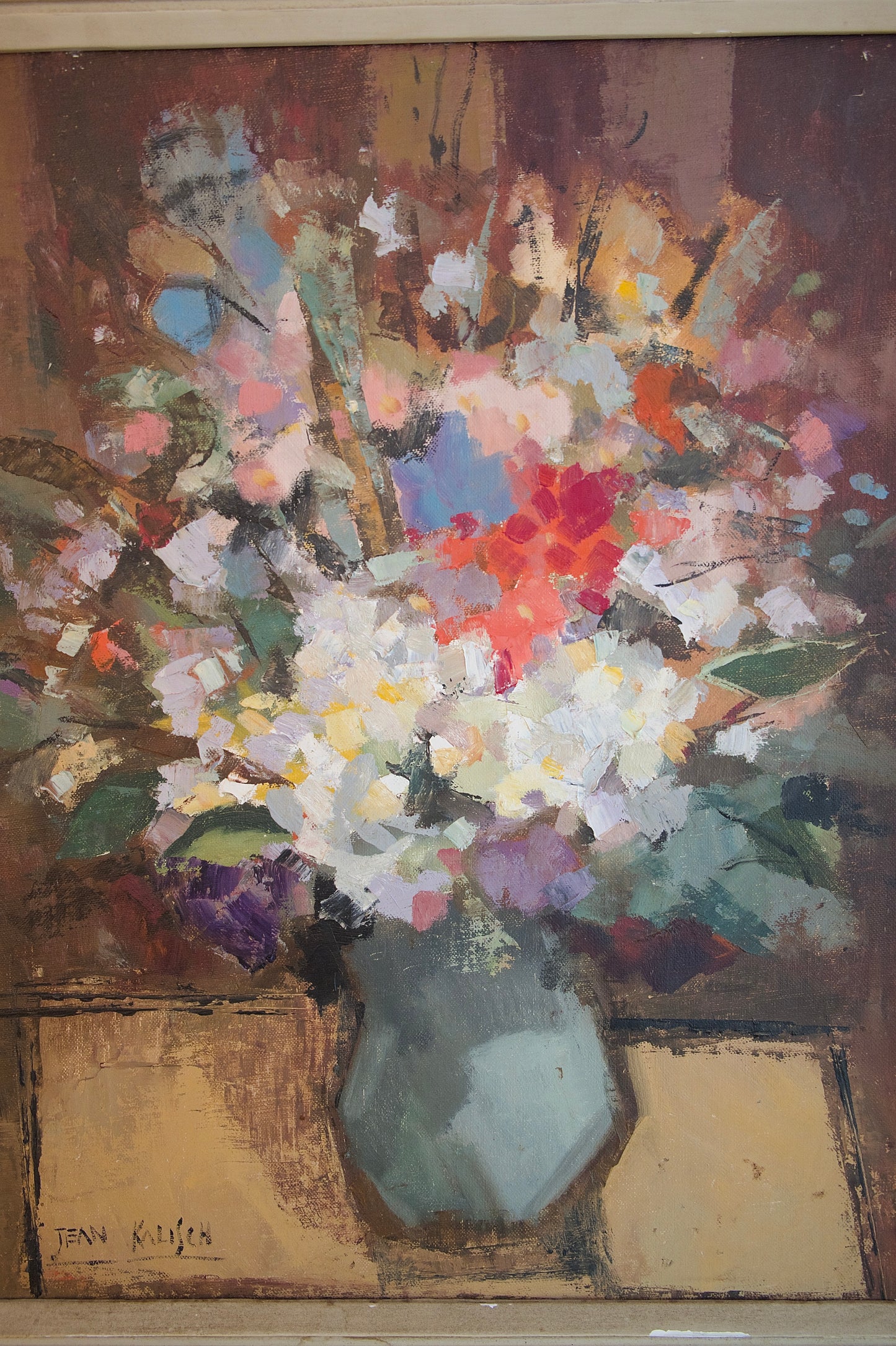 Beautifully framed, signed oil painting by Jean Kalisch (American, 1912–1955)