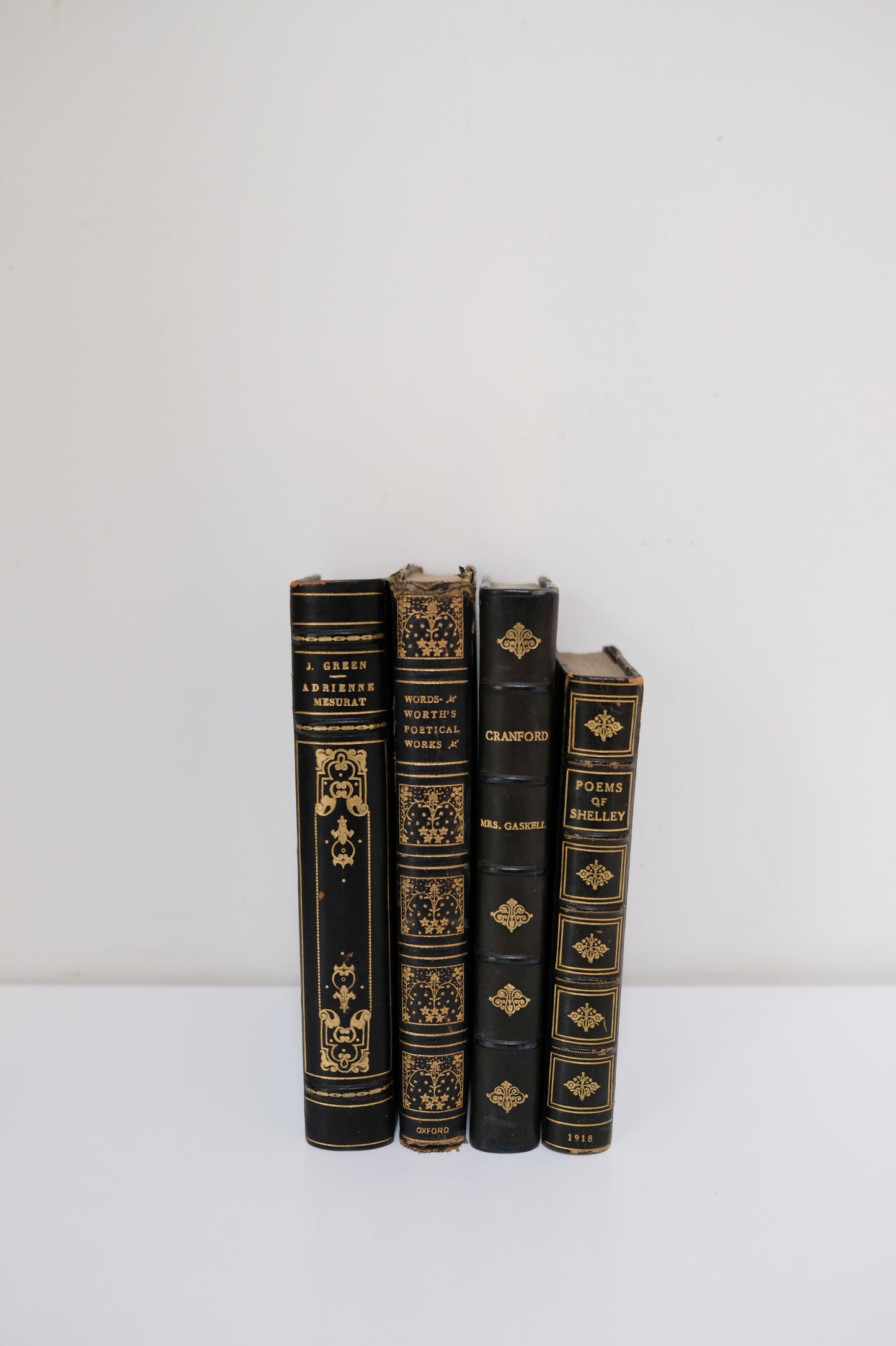 Set of Dark Blue Antique Books