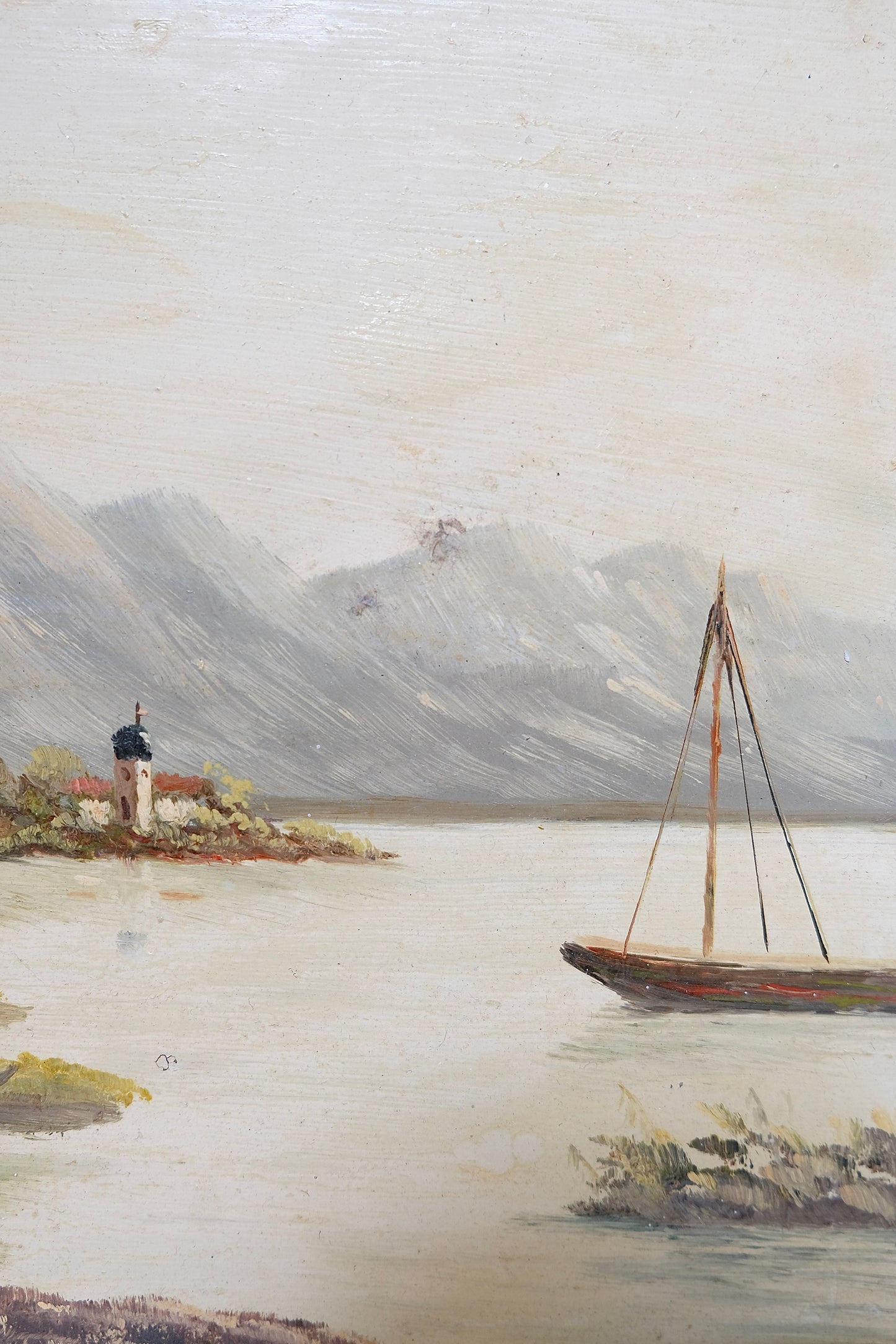 Signed Nautical Oil Painting on Board