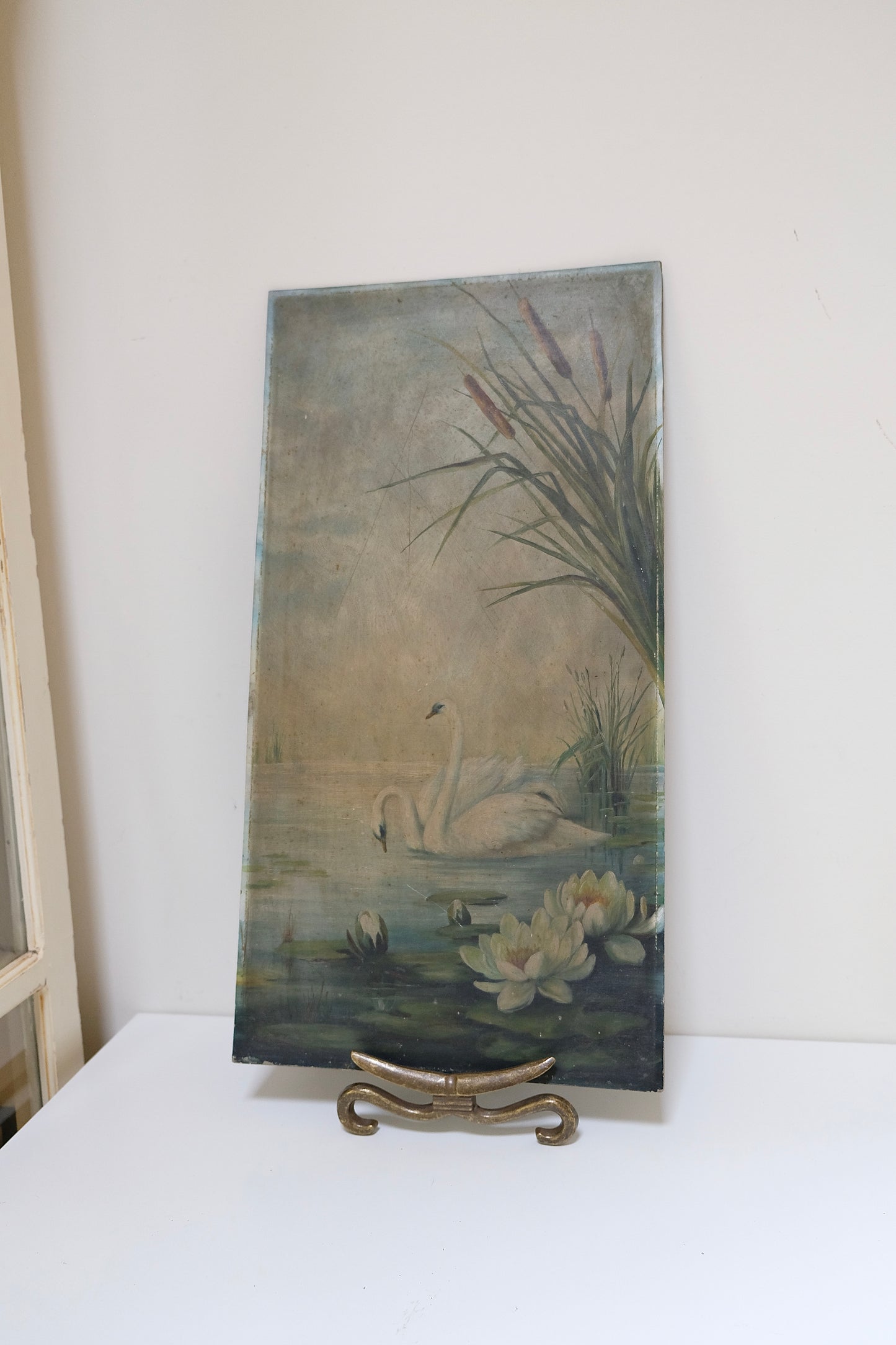 Beautiful Antique Oil Painting on Academy Board