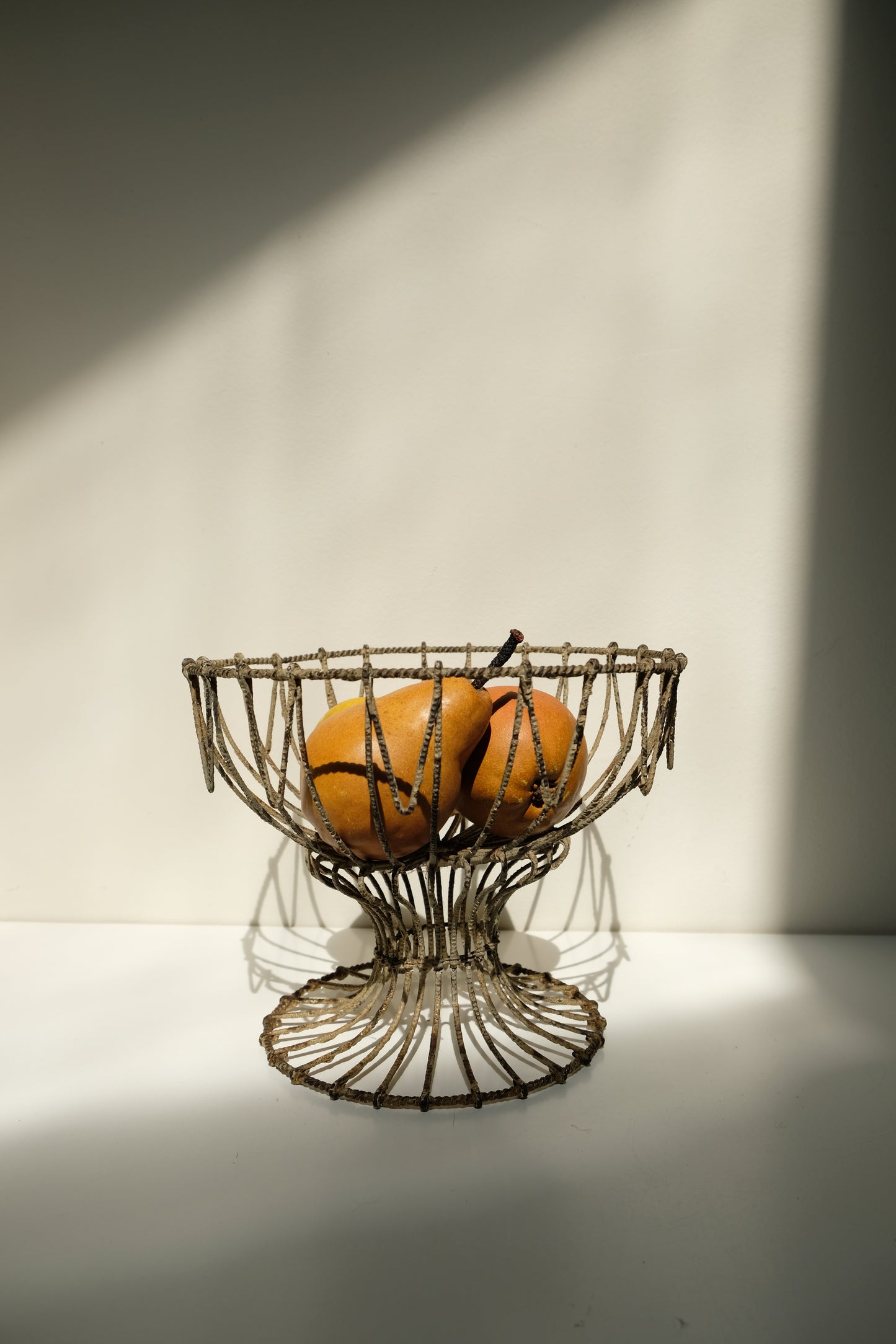 Antique Twisted Wire Compote Egg Basket