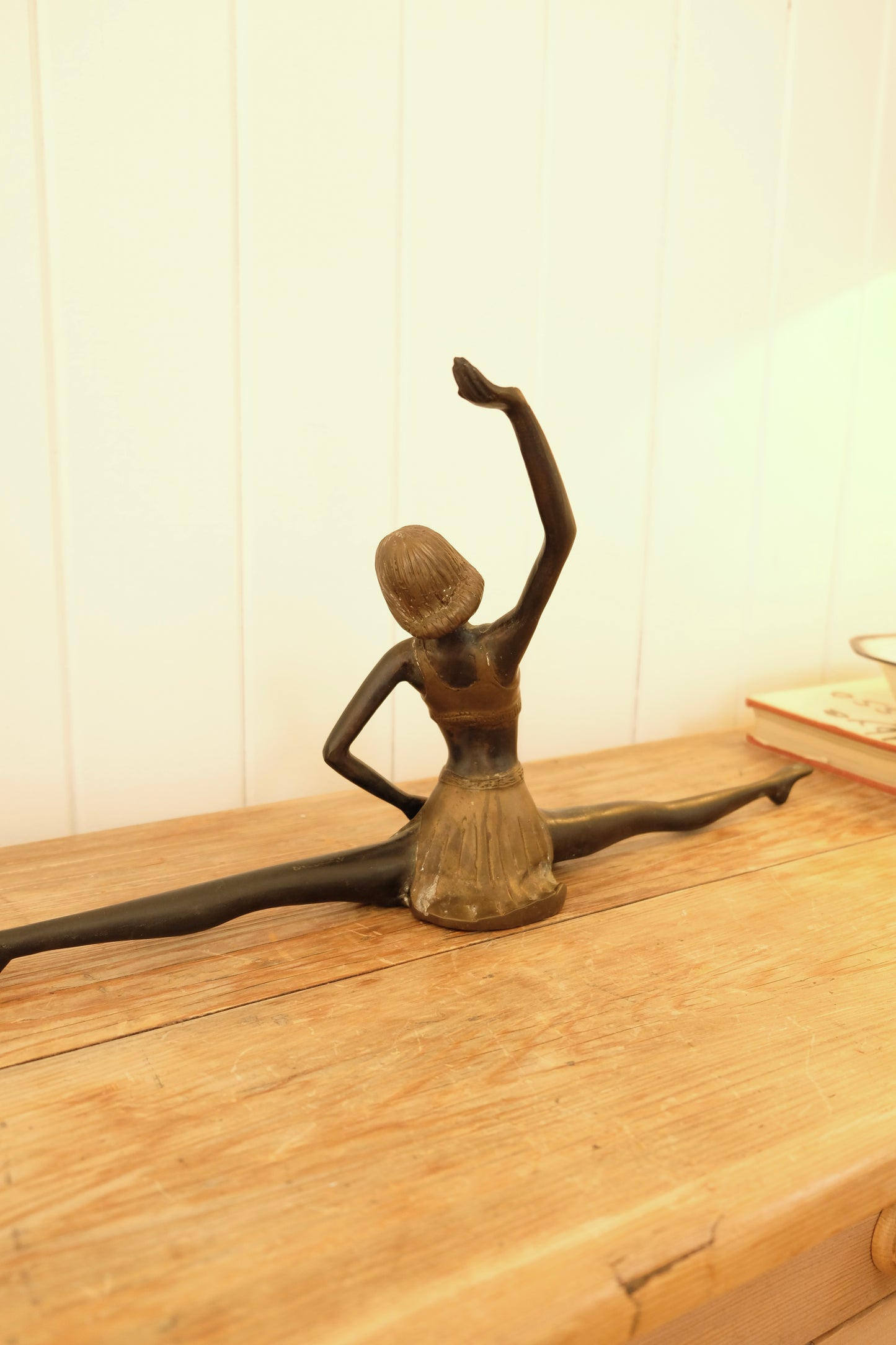 Large Cast Metal Art Deco Ballerina Scultpure