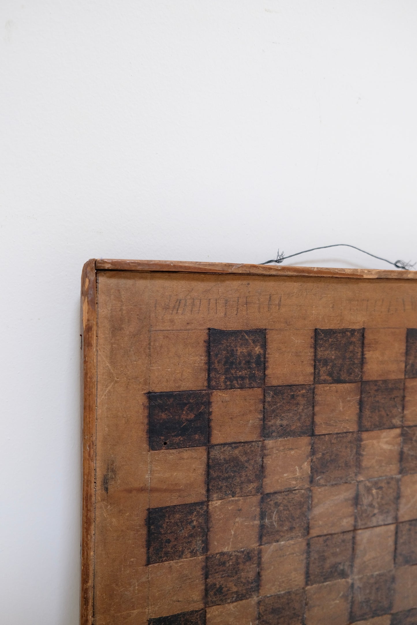 Antique Handmade Wooden Chess Board