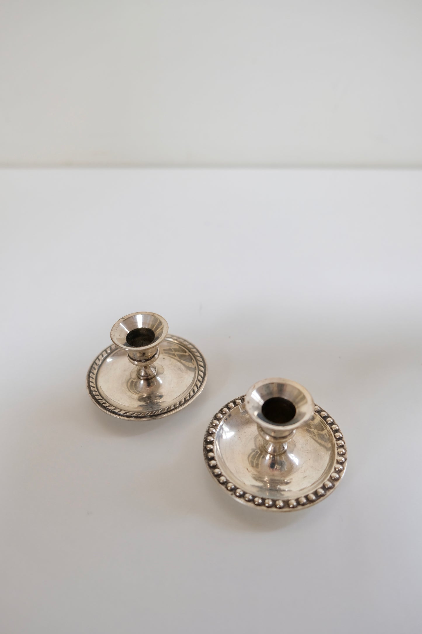 Pair of Silver Taper Holders