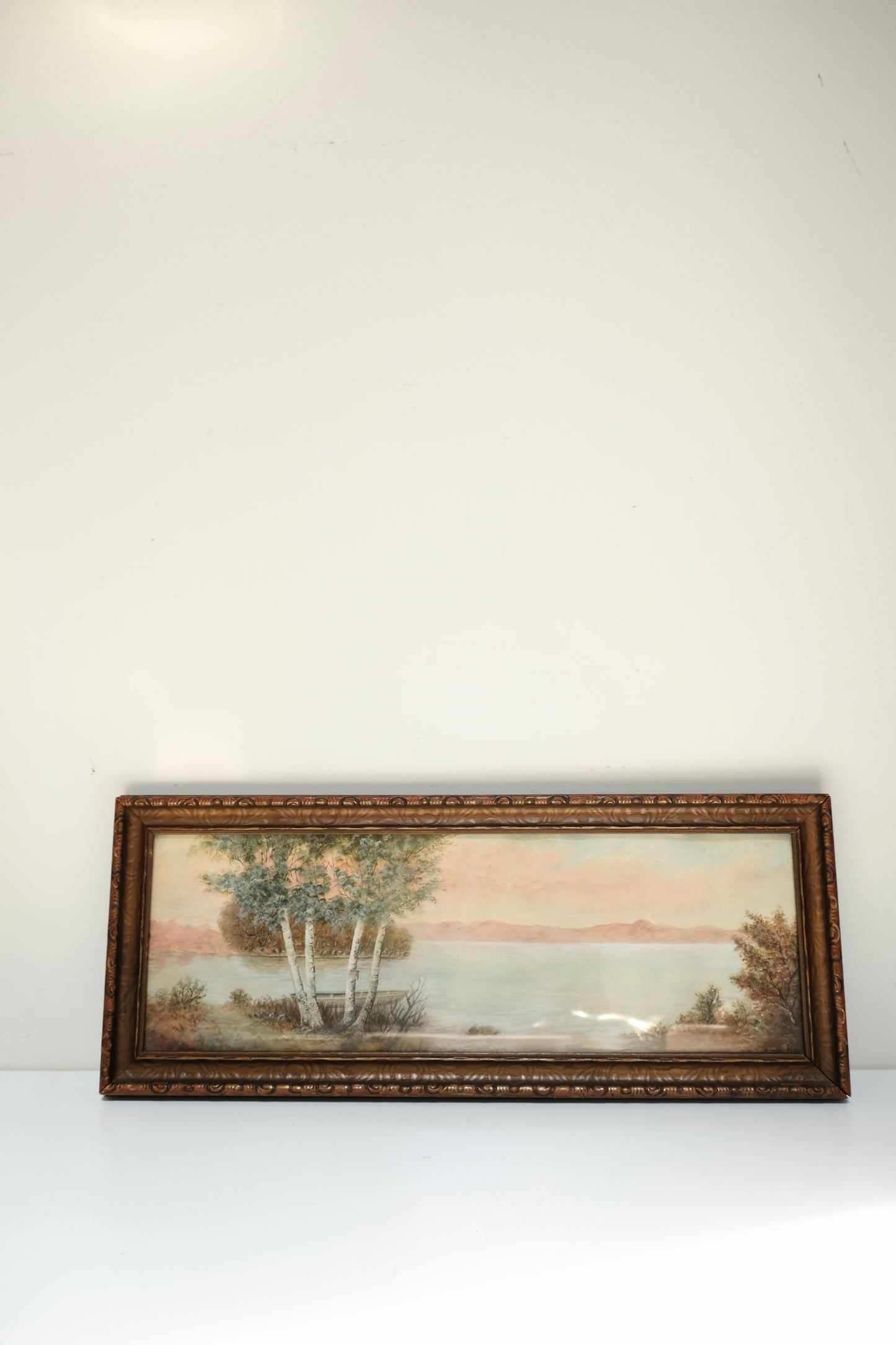Antique Signed Watercolor Landscape