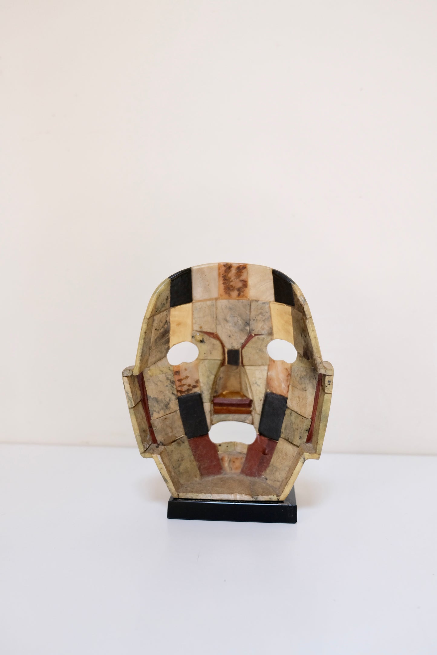 Vintage Mayan Aztec Mosaic Warrior Mask