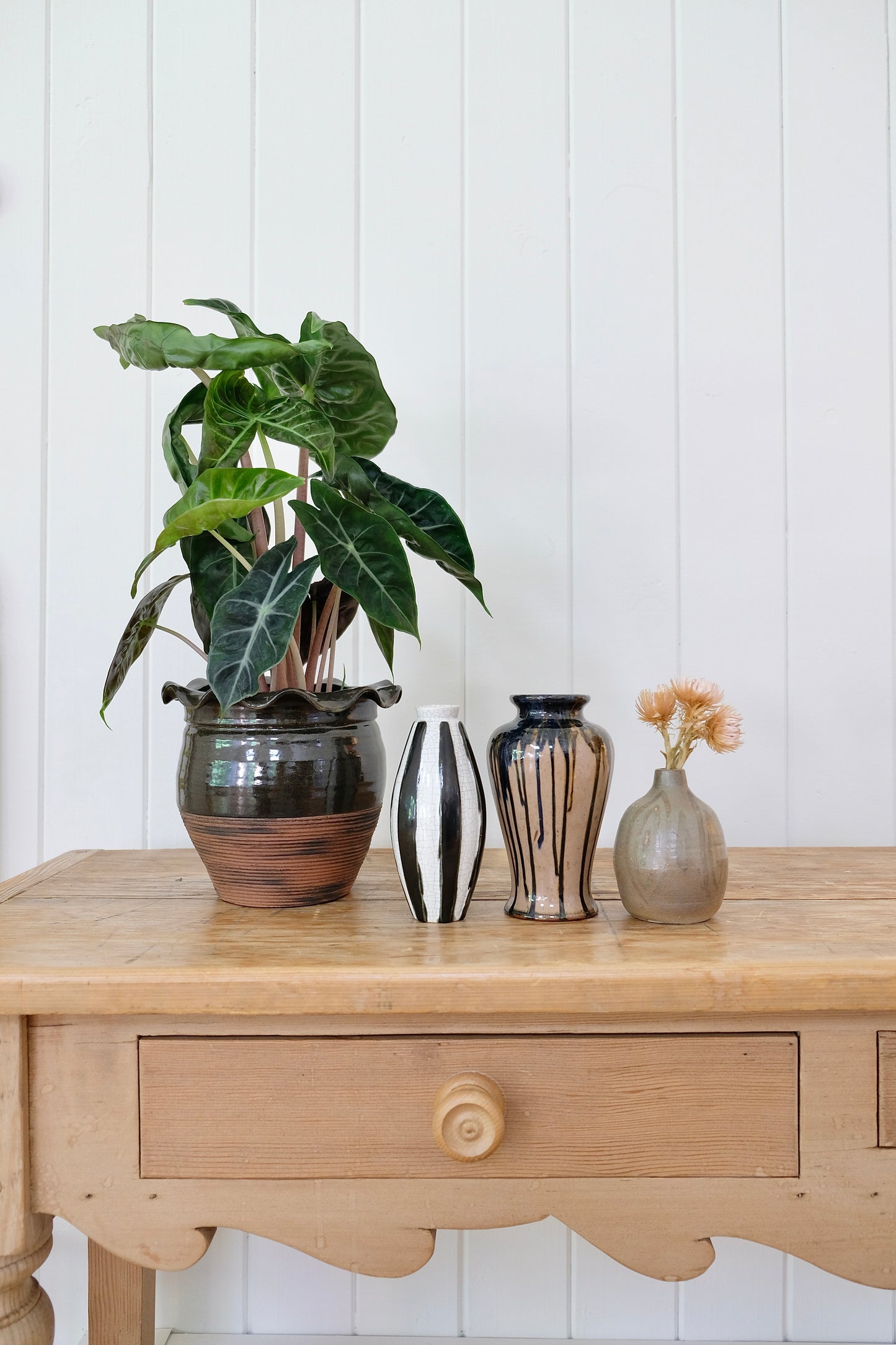 Vintage Medium Zane Ware Drip Glaze Vase