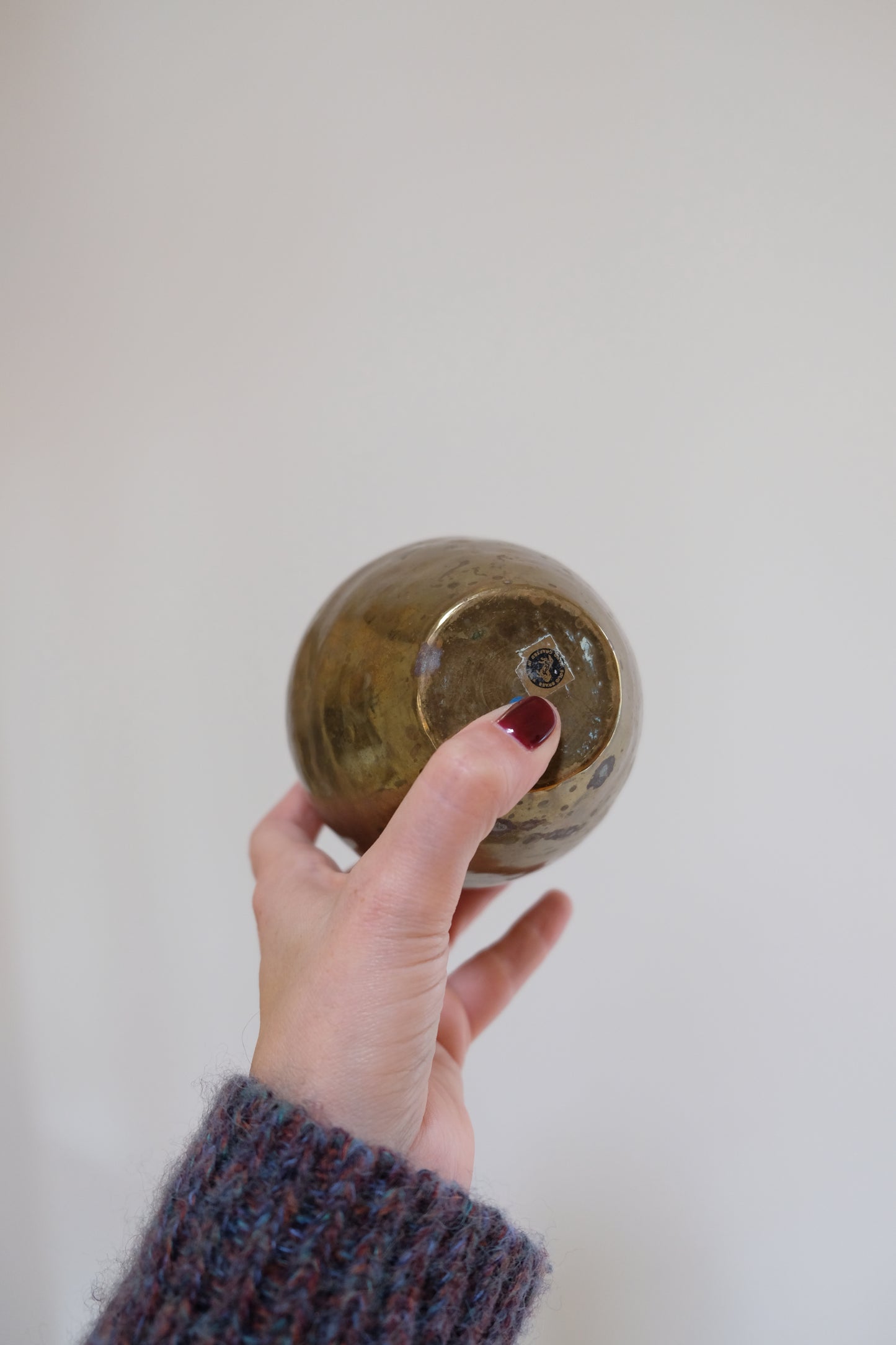 Vintage Brass Urn Vase