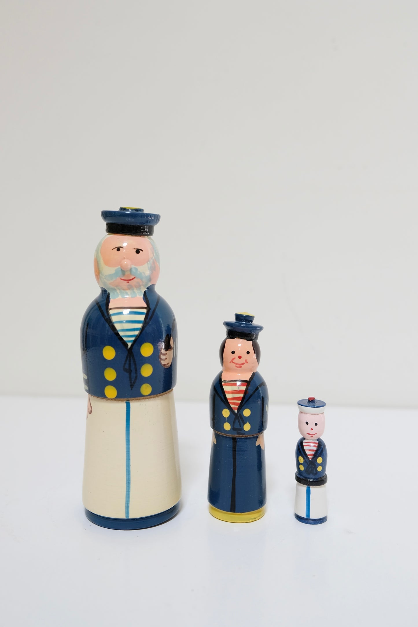 Vintage Nautical Nesting Dolls