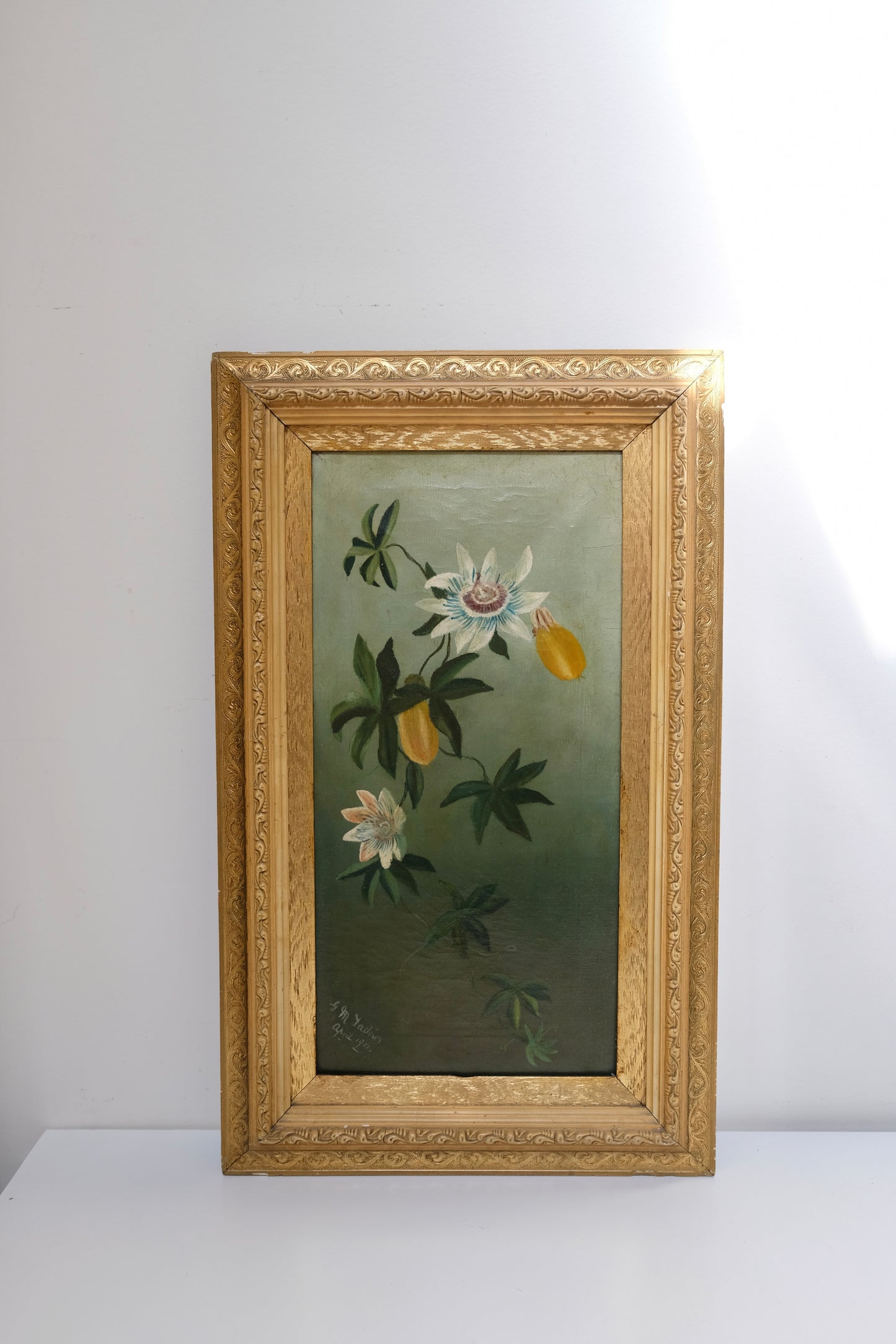Gorgeous Floral Oil Painting, Signed from April 1901