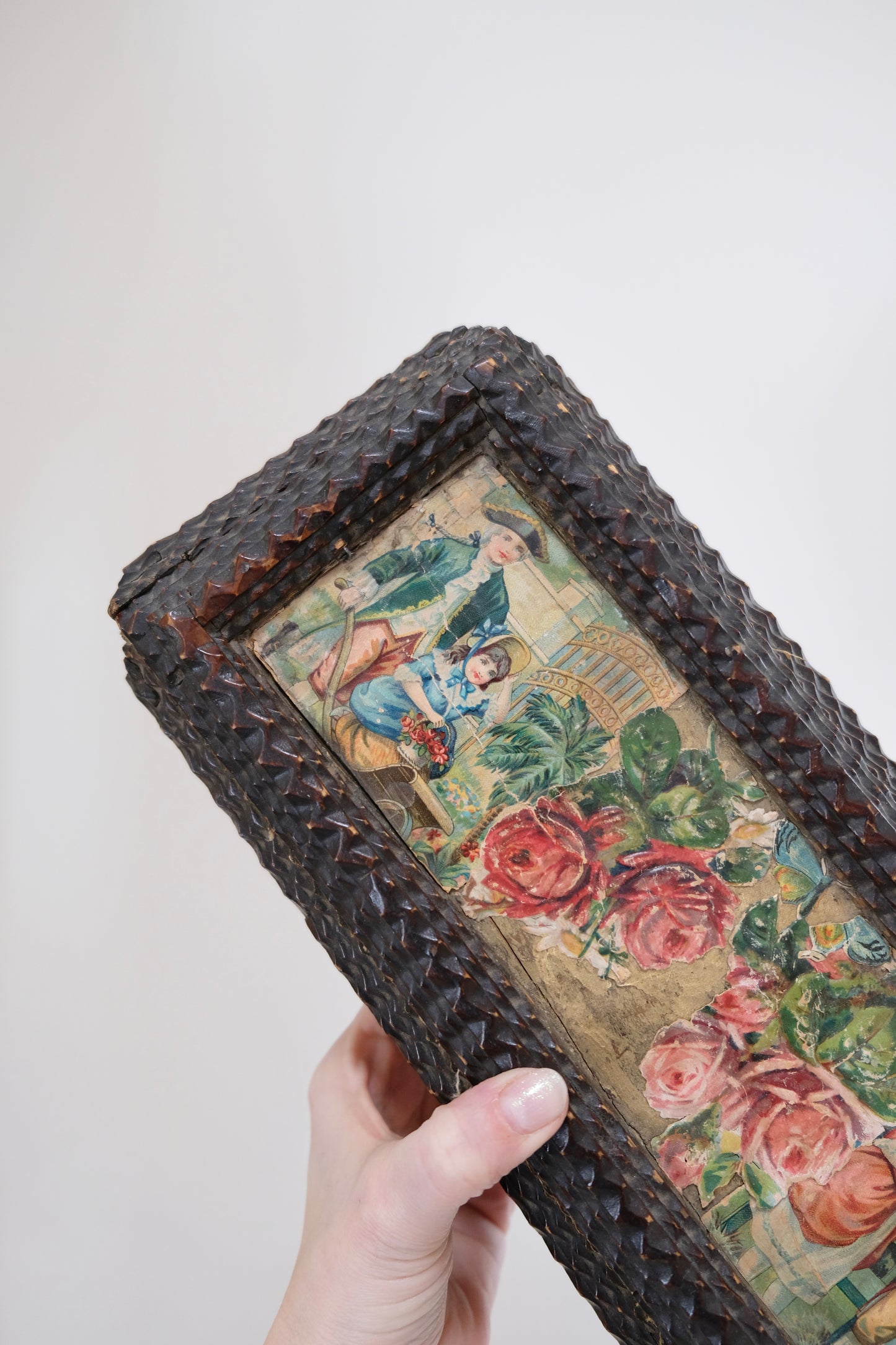 Large Lidded Tramp Art Box