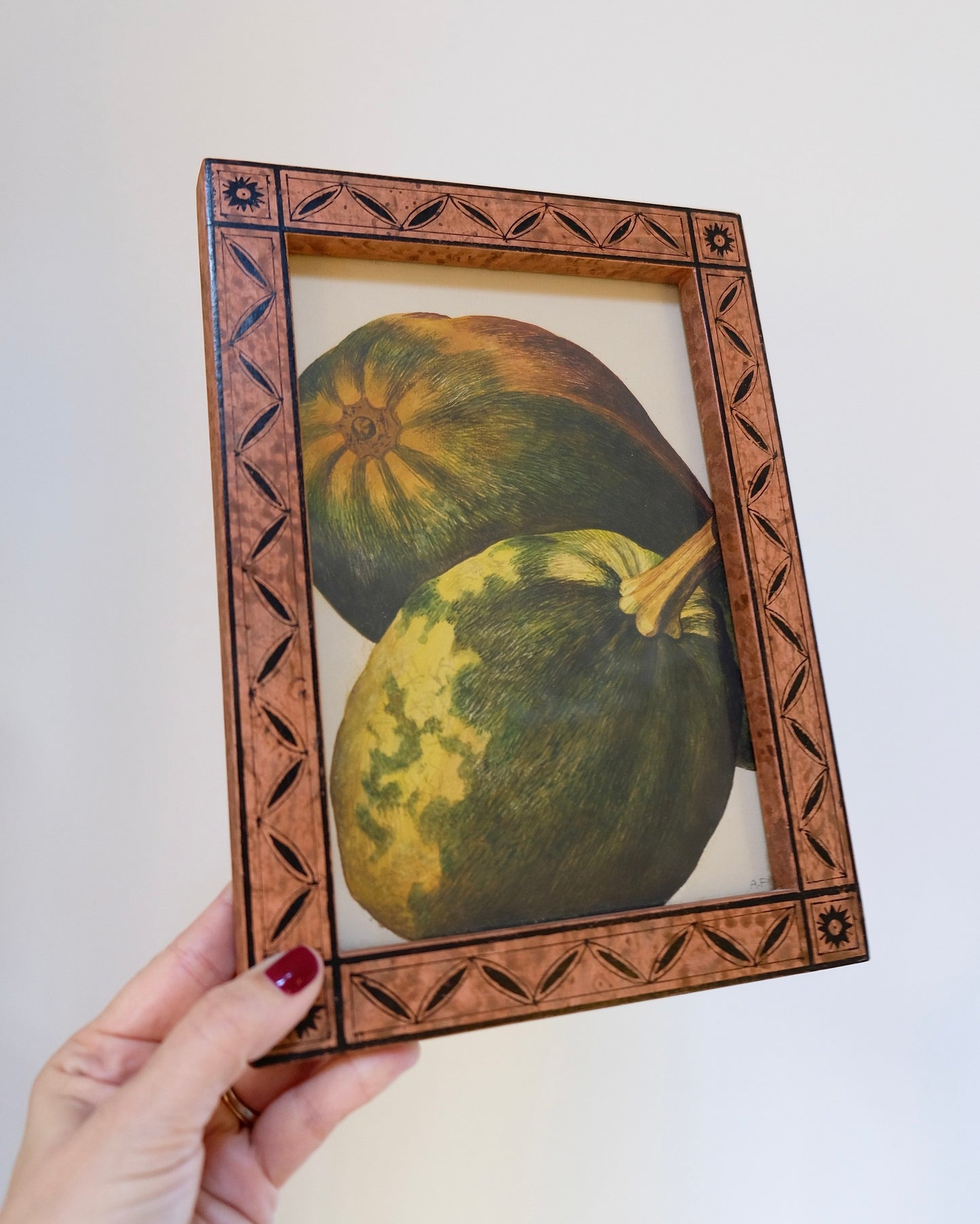 Vintage Framed Fruit Art