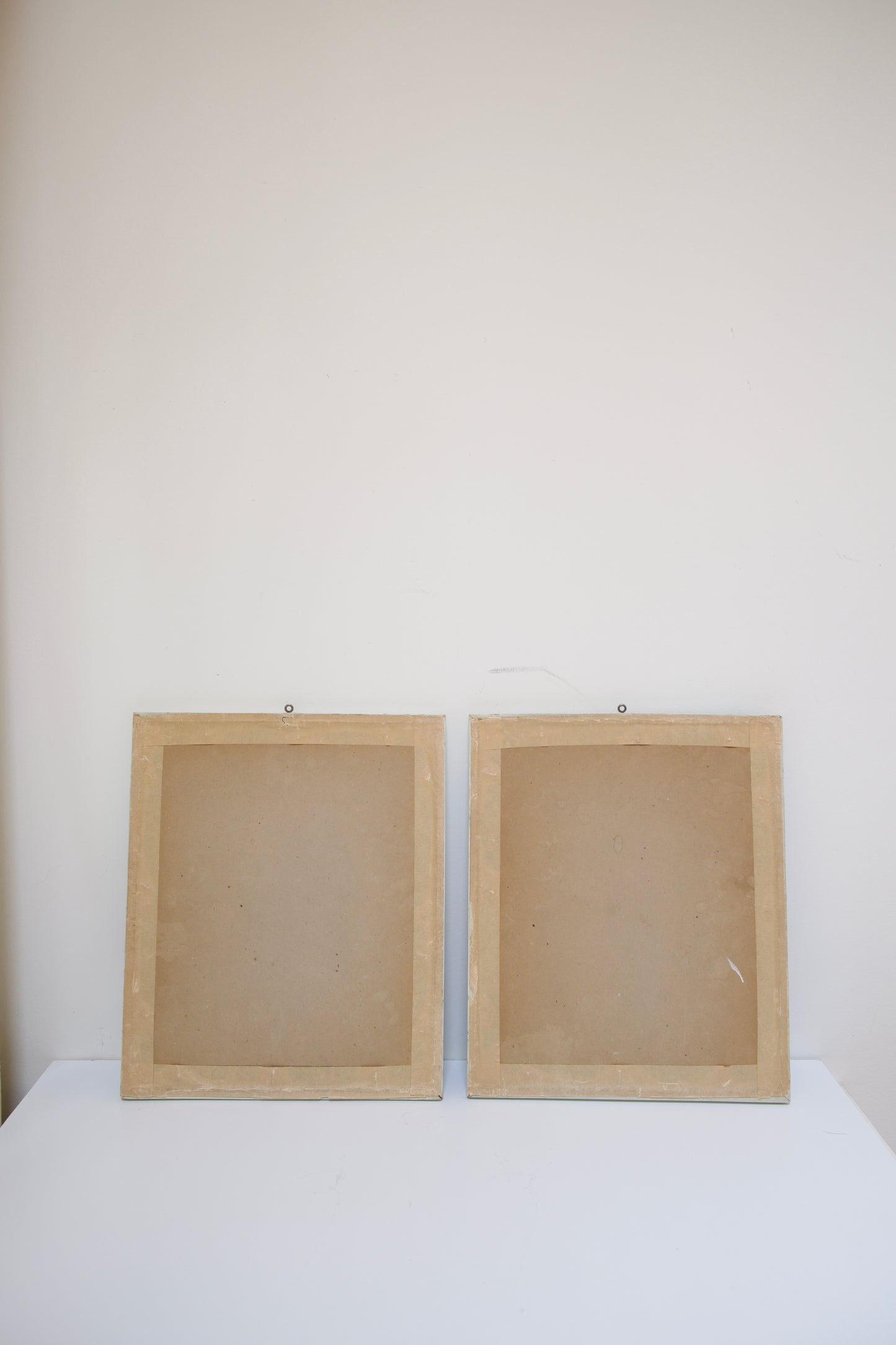 Set of Two Vintage Botanical Prints – Maroon Mat