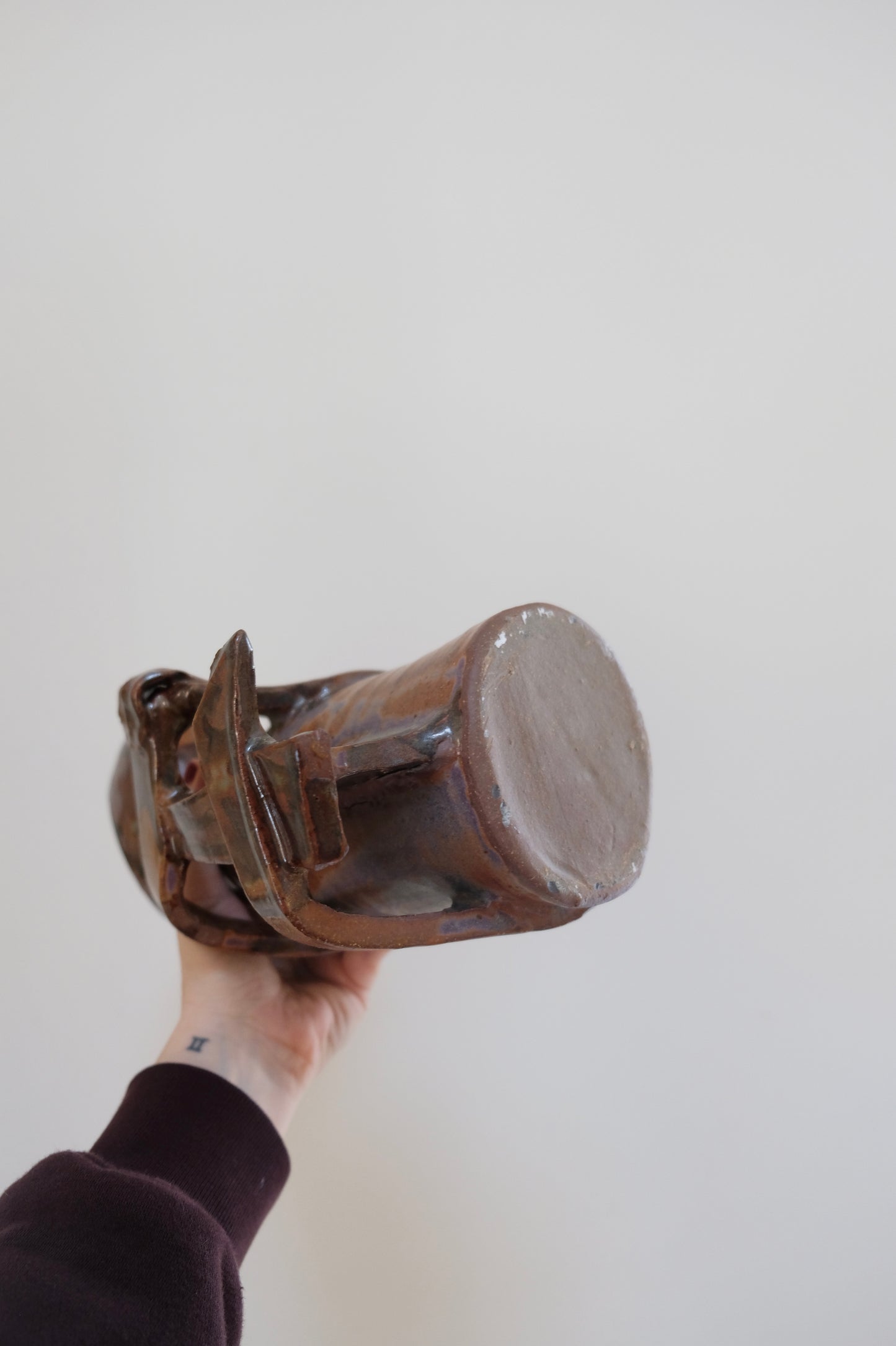 Abstract Vintage Studio Pottery Sculptural Vessel