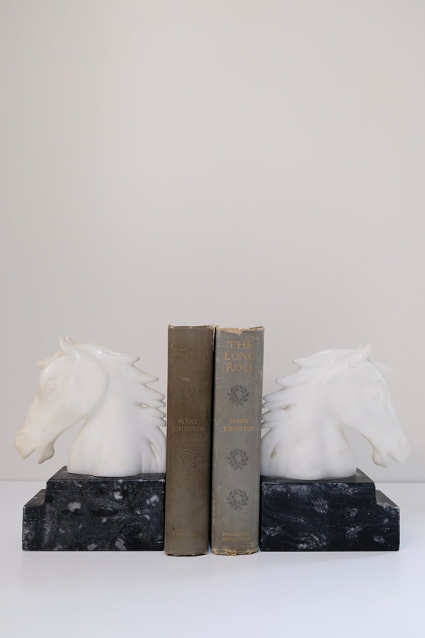 Pair of 1912 Blue/Grey Cloth Mary Johnston Books