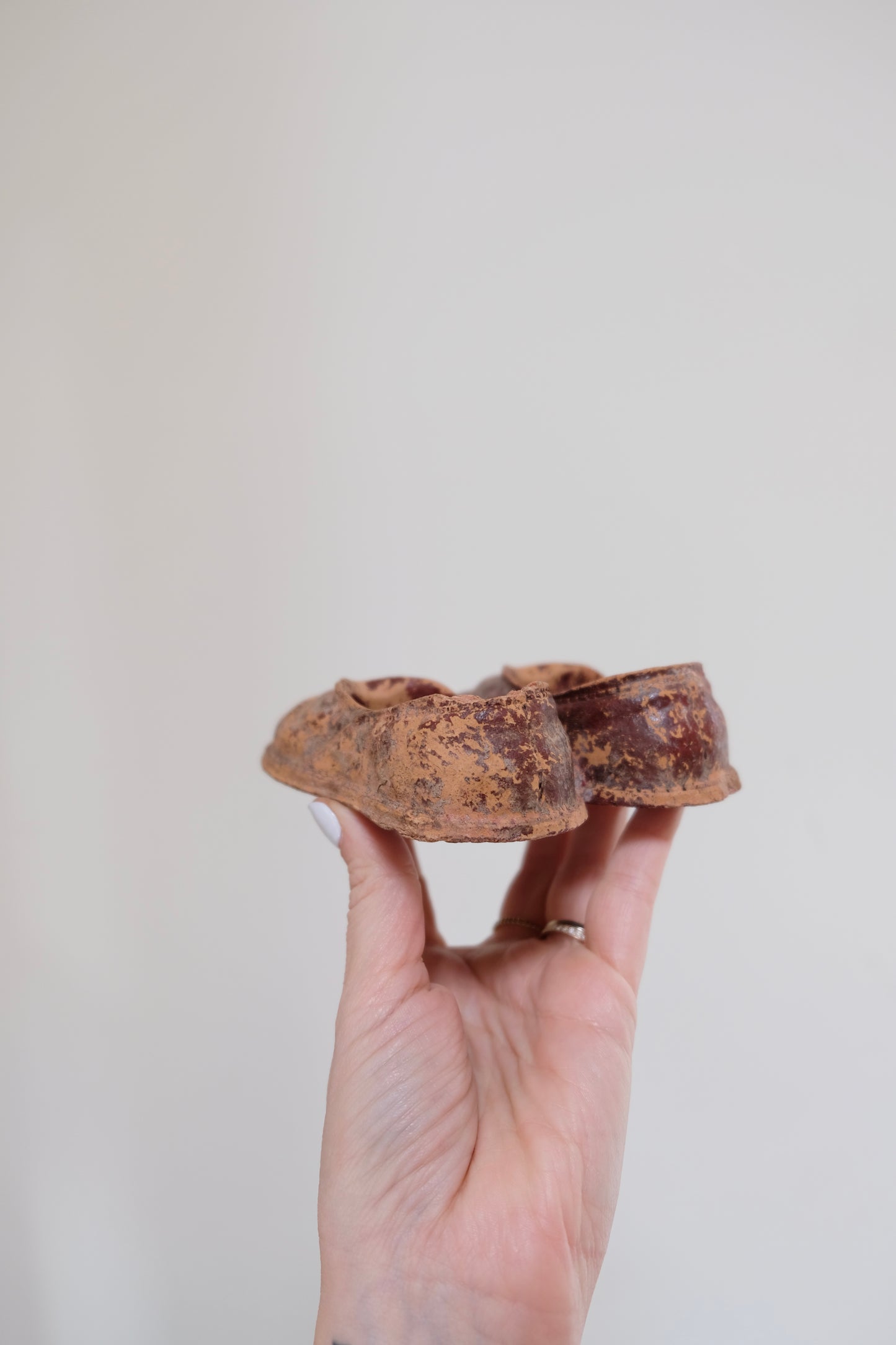 Vintage Miniature Syroco Wood Shoes