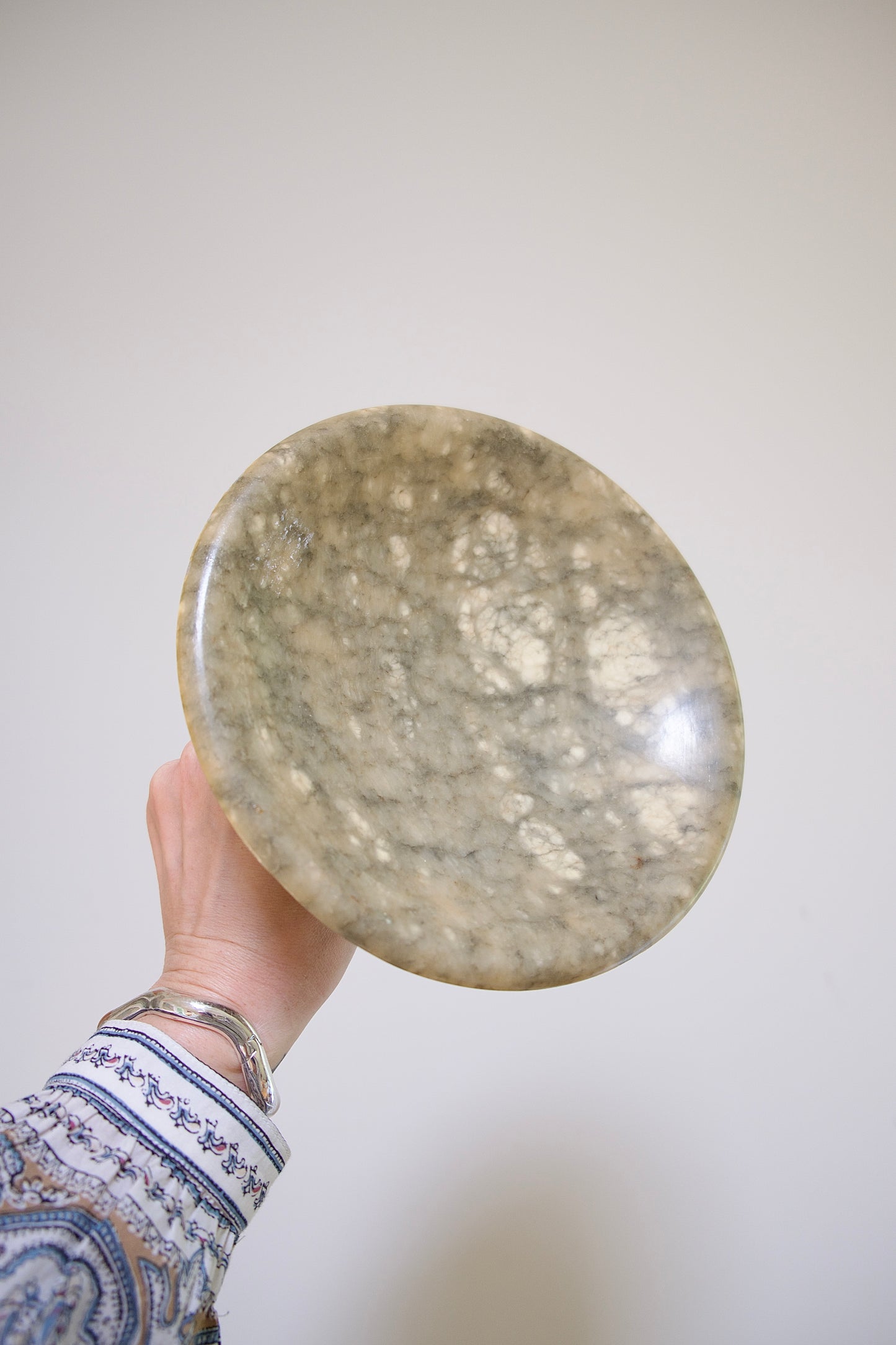 Vintage 8” Alabaster Compote