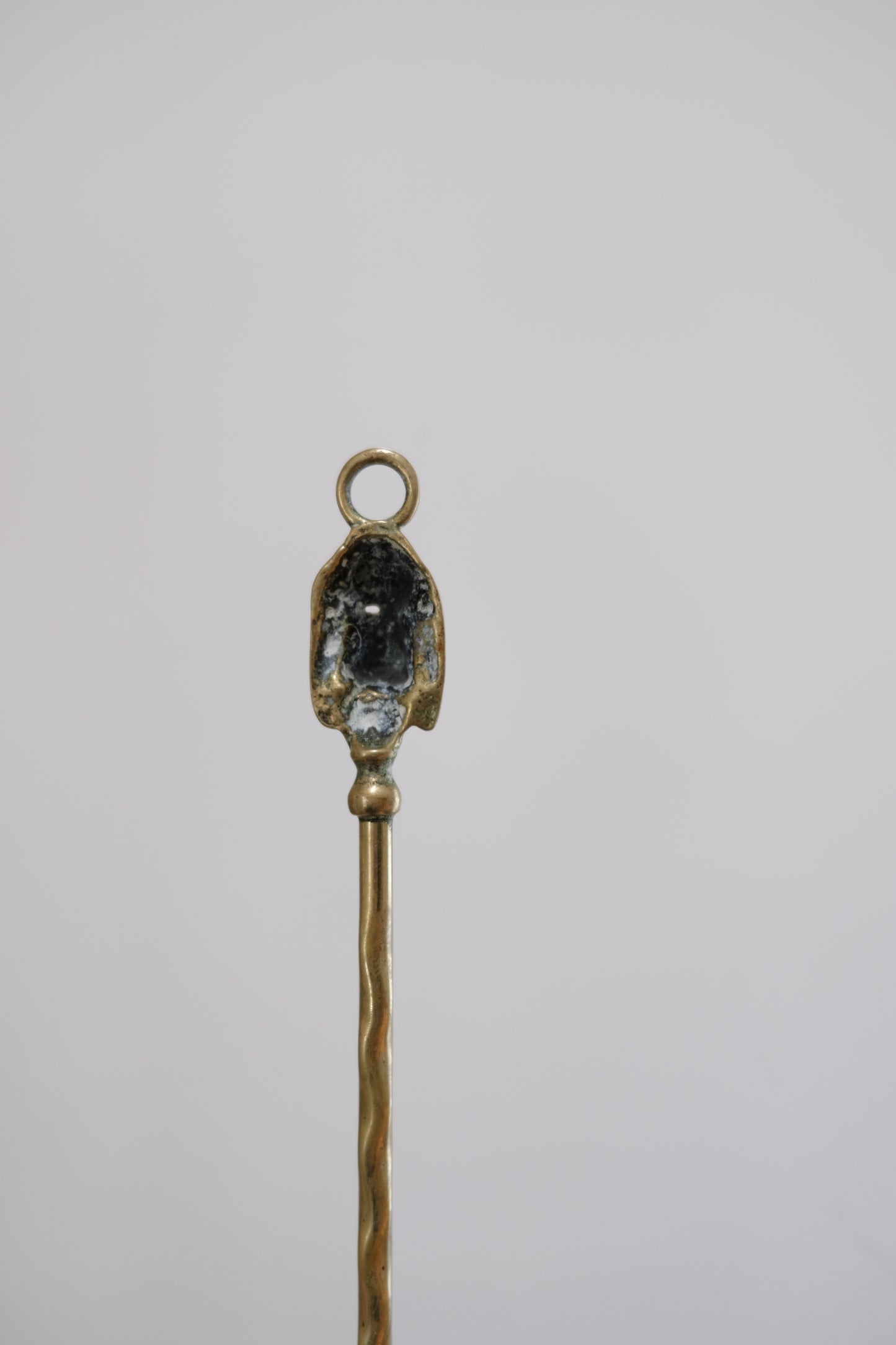 Antique Brass Toasting Fork with Dog Handle