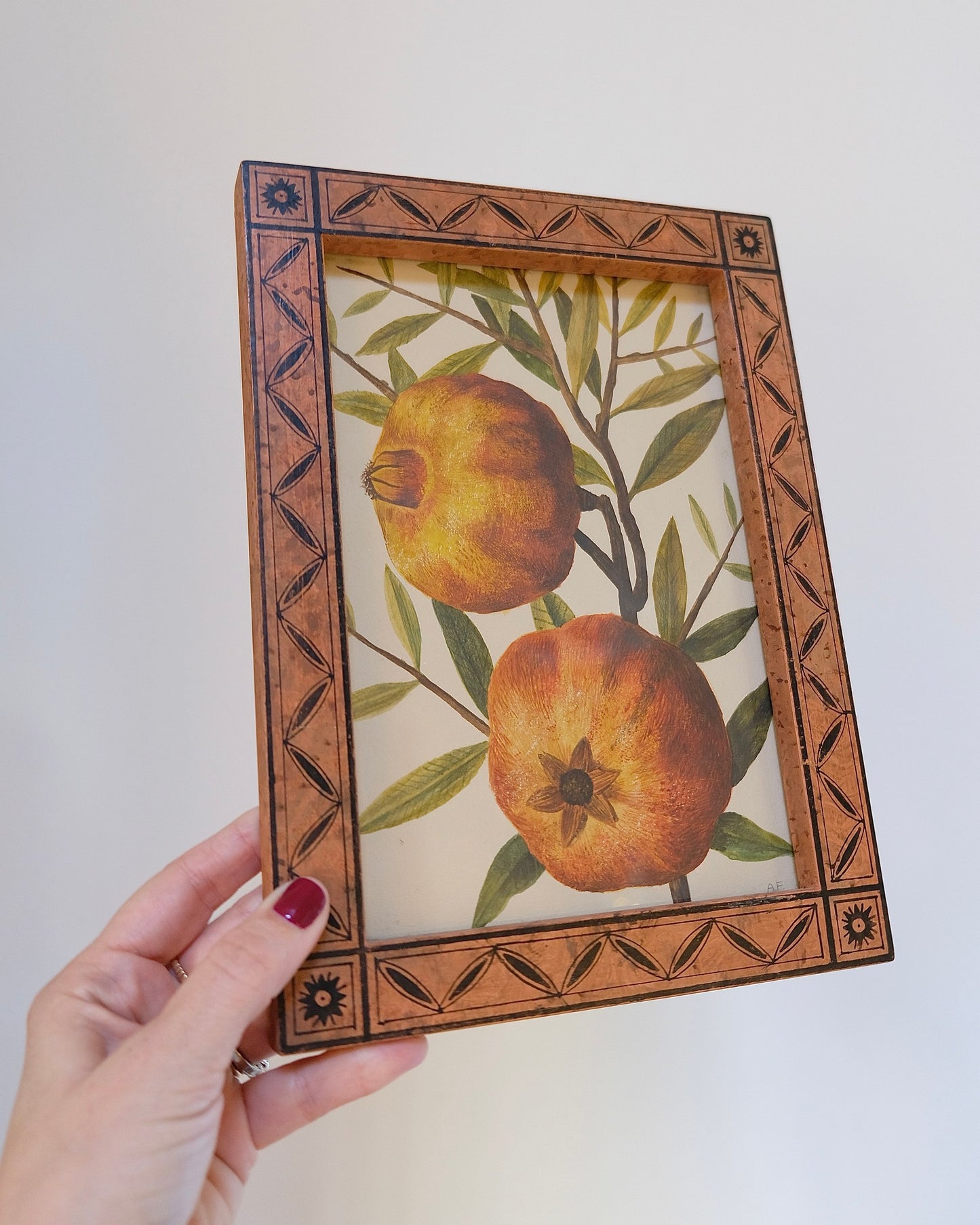 Vintage Framed Fruit Art