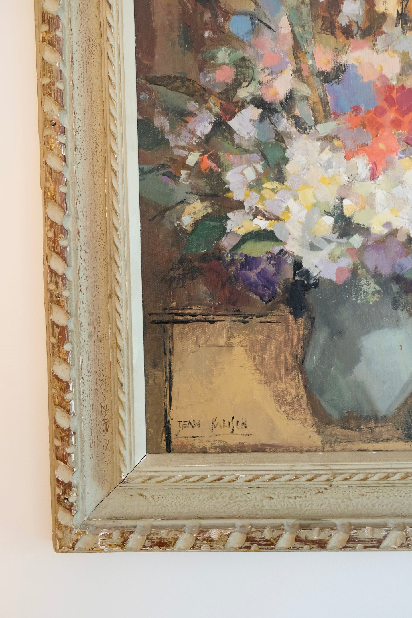 Beautifully framed, signed oil painting by Jean Kalisch (American, 1912–1955)
