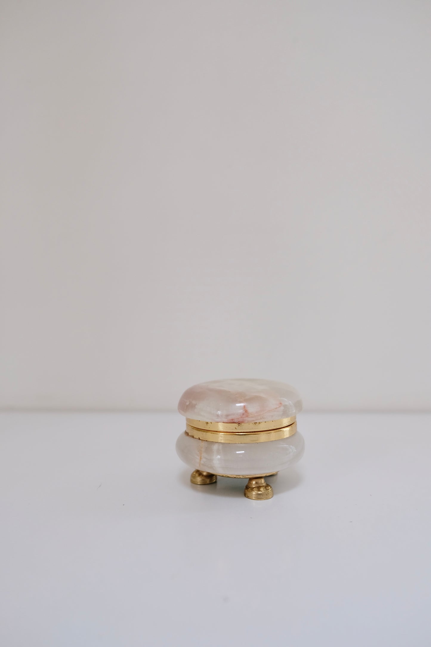 Small Vintage Alabaster Casket