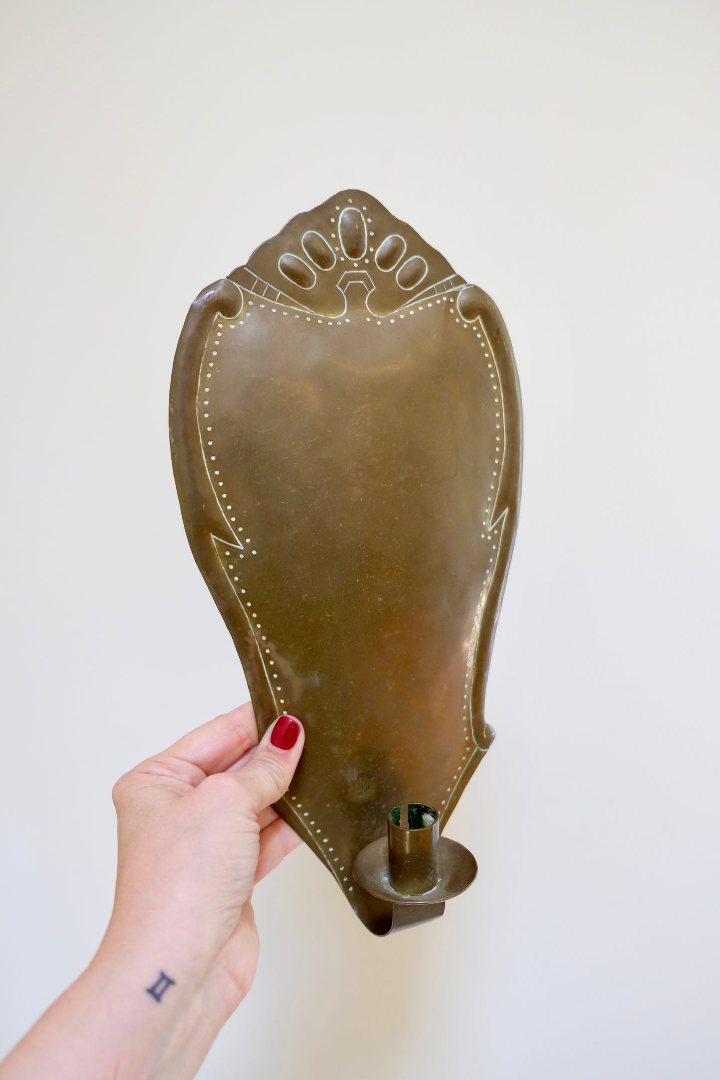 Pair of Brass Sconces
