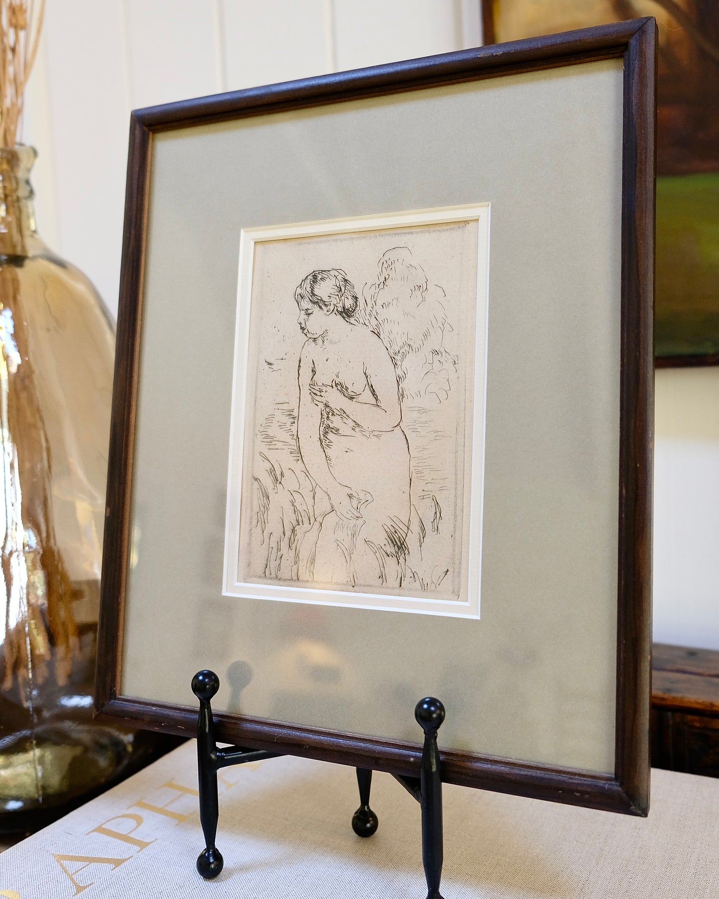 Pierre-Auguste Renoir “The Bather” (Baigneuse) Re-Strike Etching