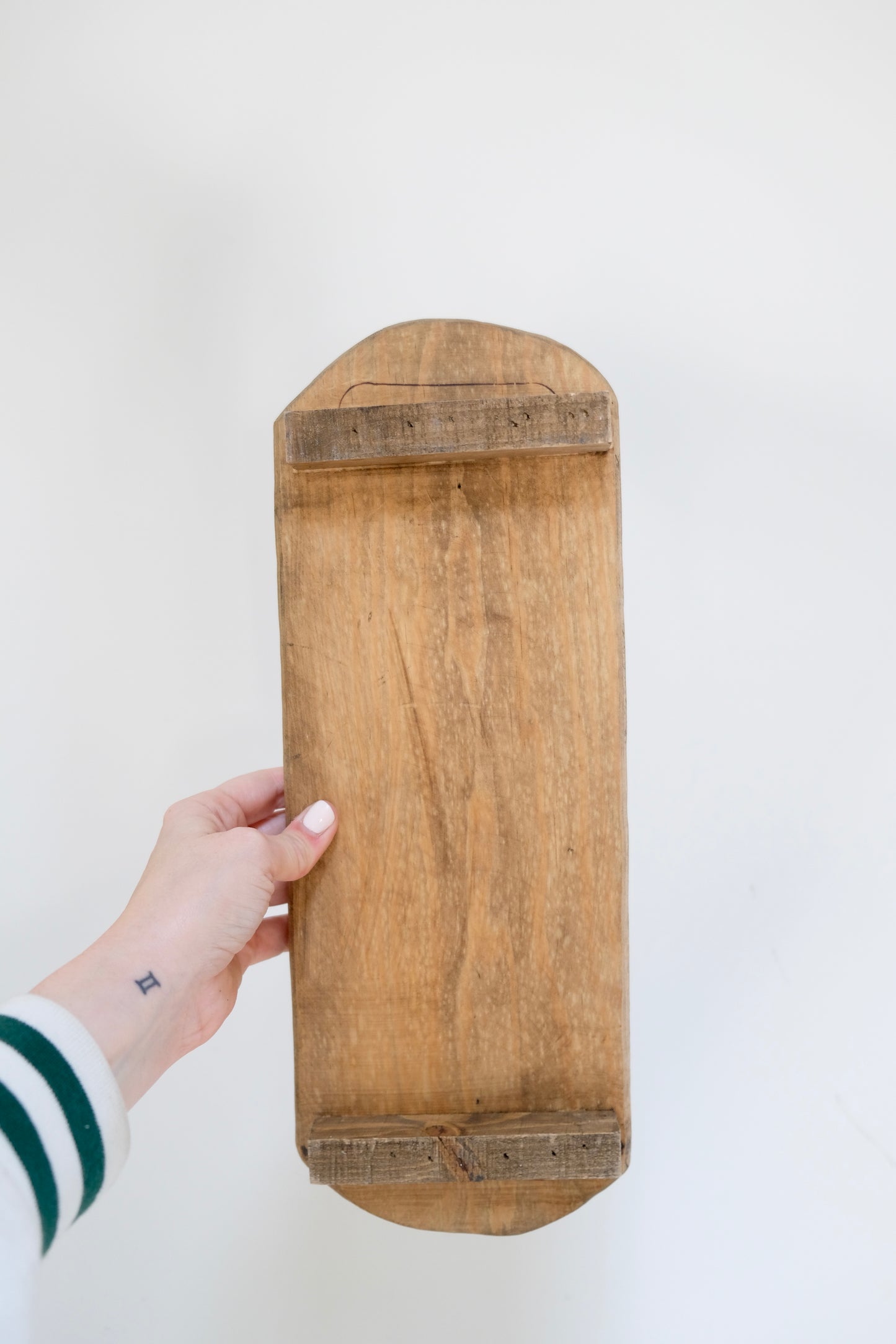 Pair Rustic Handmade Wooden Risers